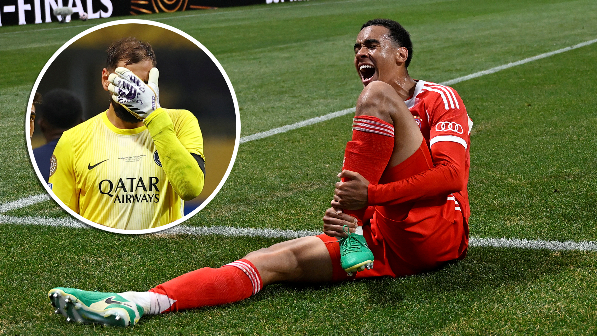 Gianluigi Donnarumma y Jamal Musiala
