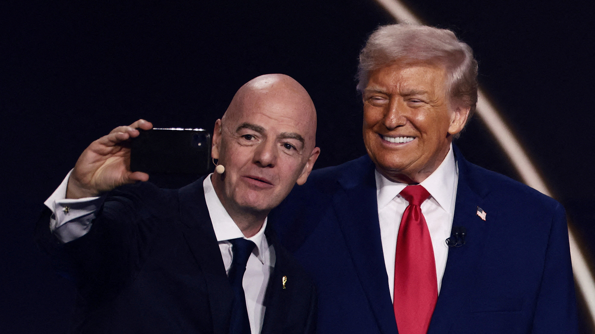 Gianni Infantino y Donald Trump