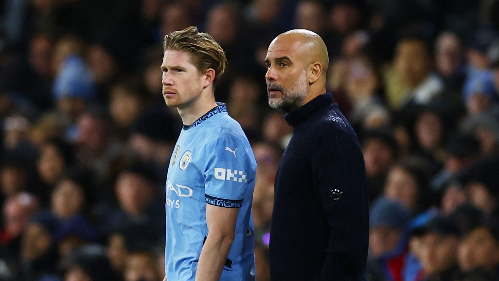 Guardiola y Kevin de Bruyne