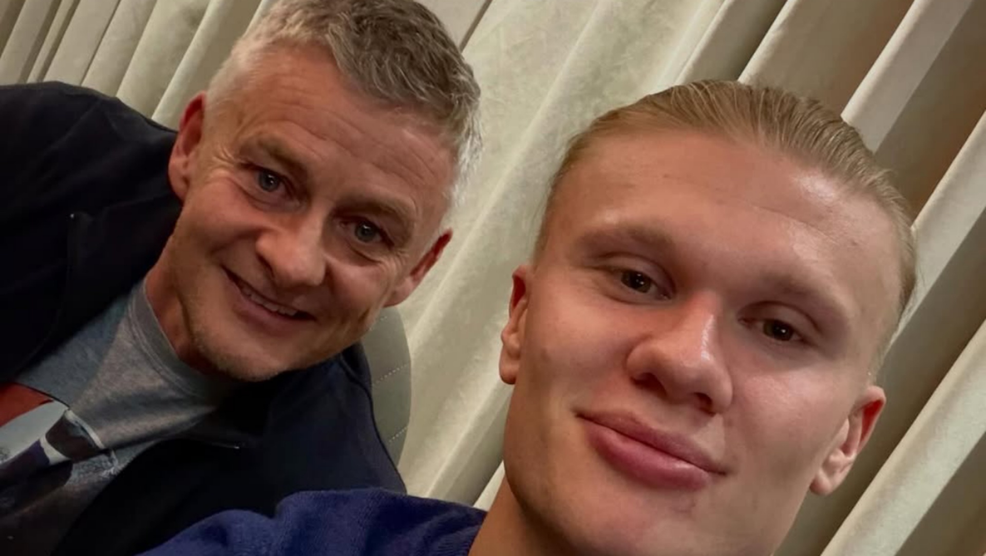 Haaland consulta a Solskjaer