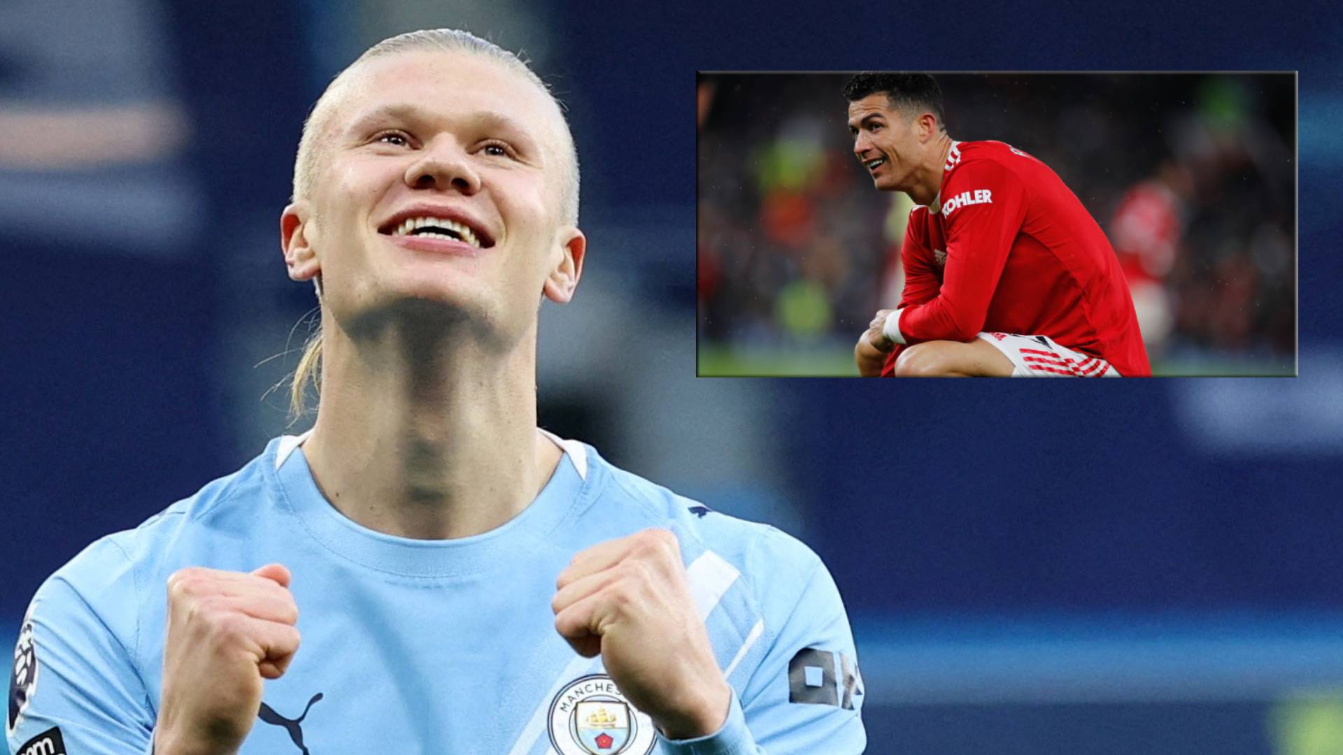 Haaland y Cristiano Ronaldo