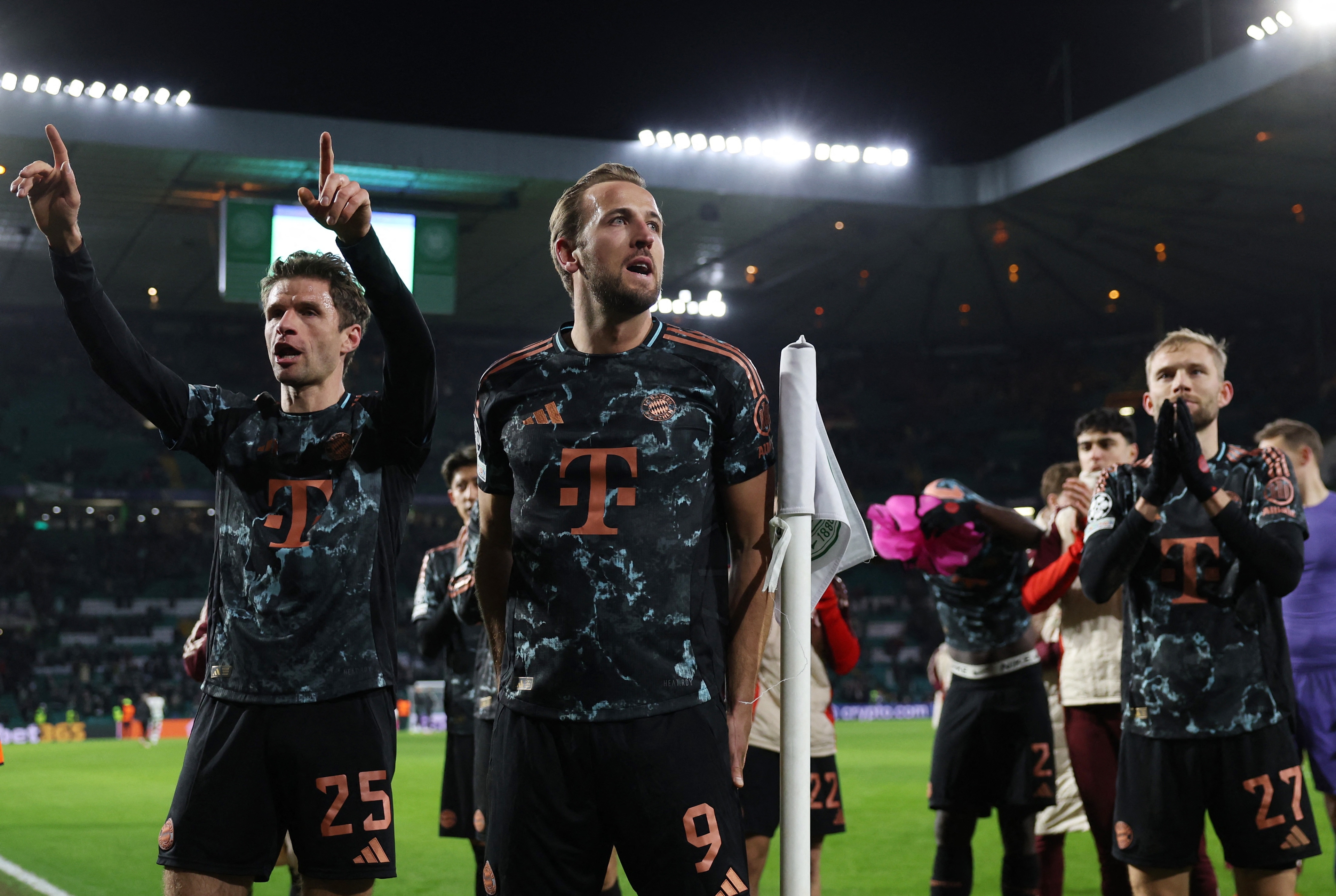 Harry Kane et le Bayern Munich au Celtic Park