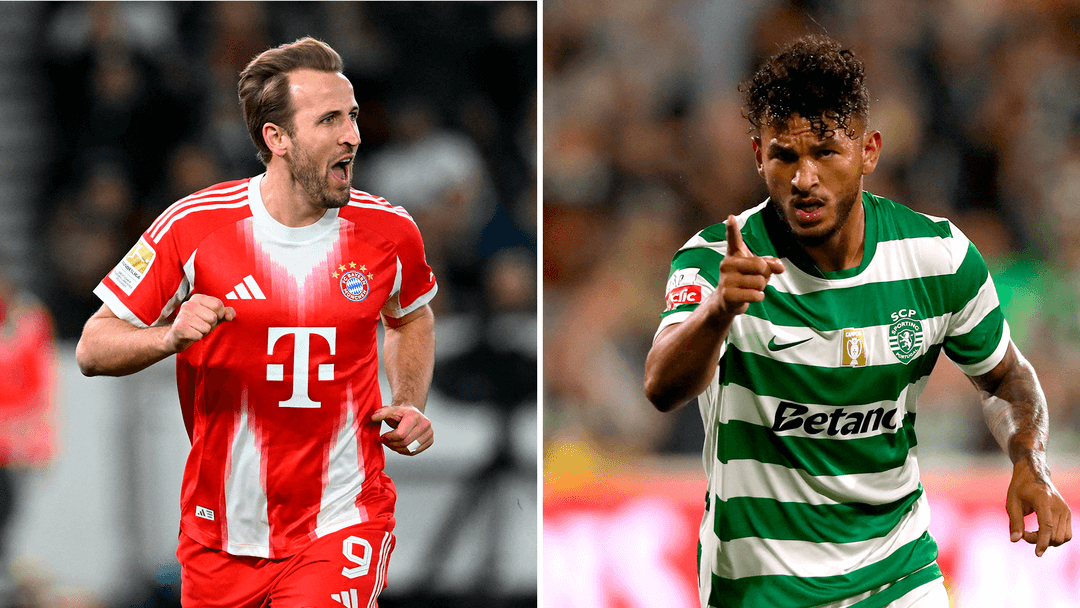 해리 케인과 스포르팅 공격수 이미지