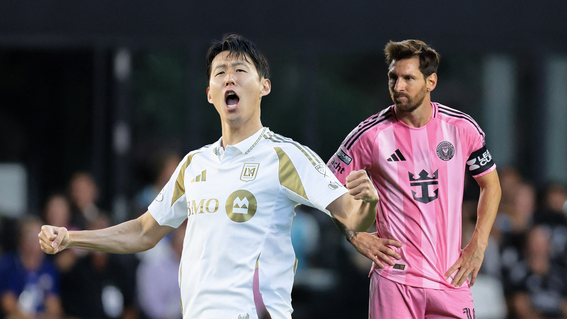 Heung-Min Son y Lionel Messi