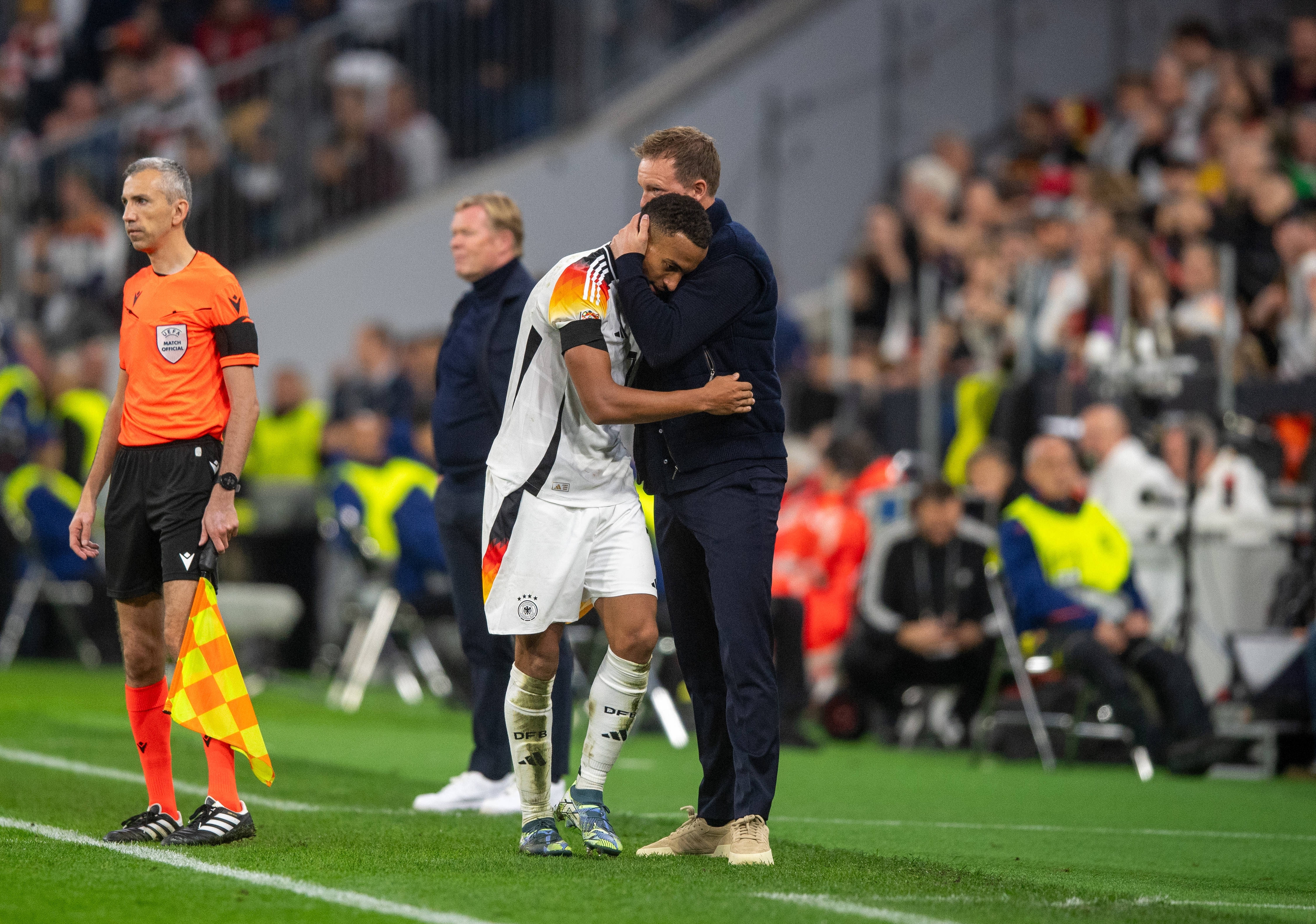 Jamie Leweling et Julian Nagelsmann