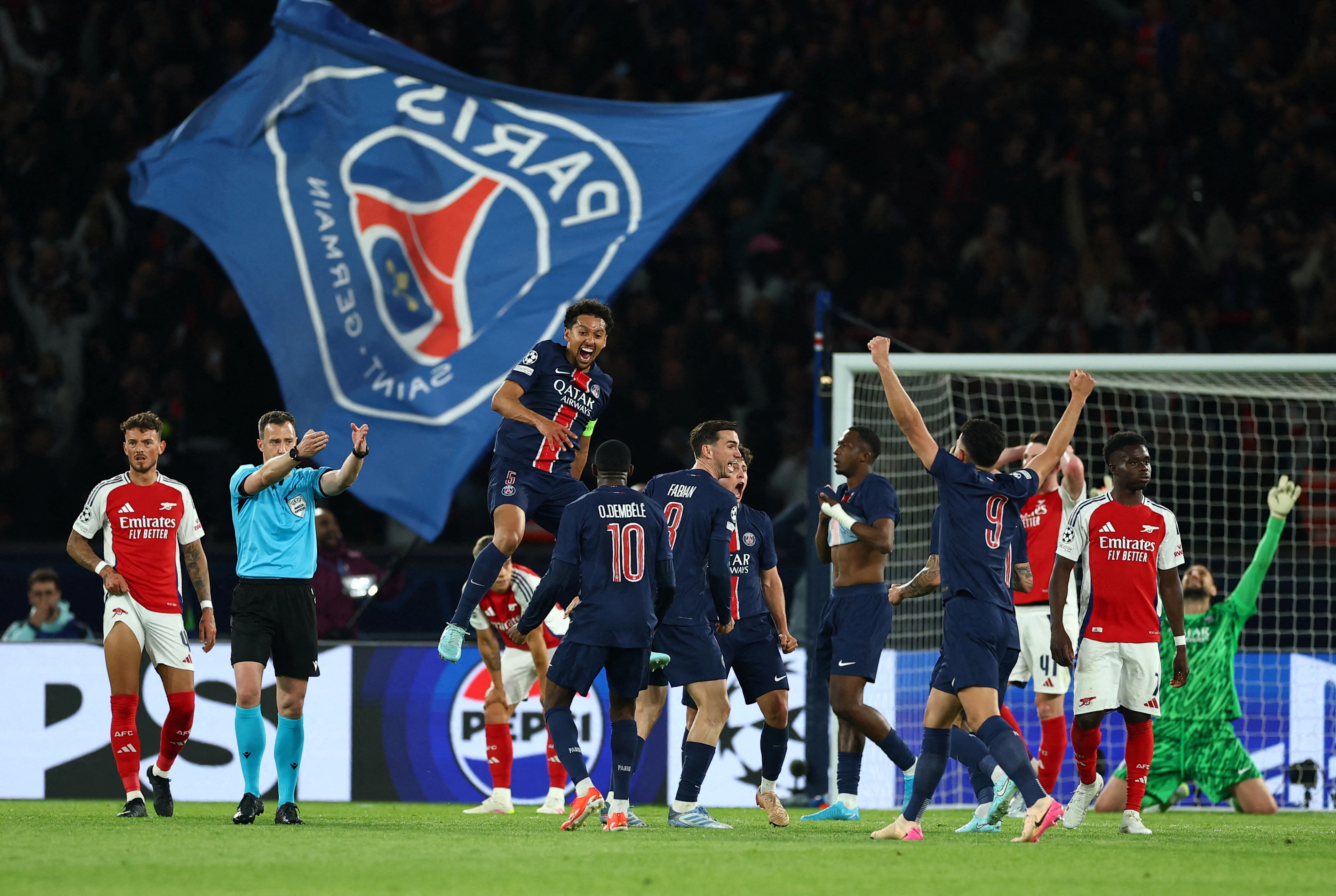 Joie qualification finale PSG
