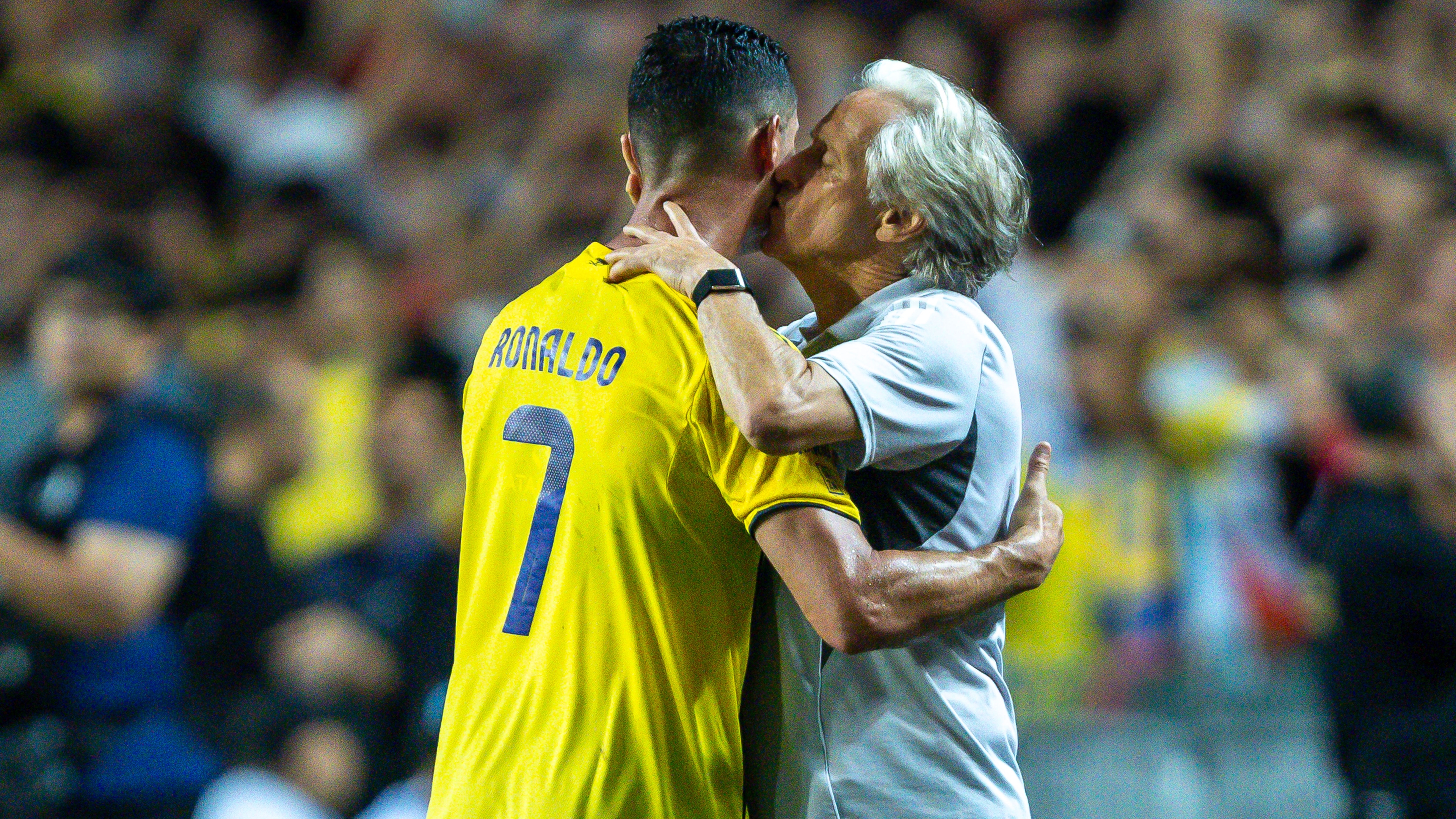 Jorge Jesus and Cristiano Ronaldo