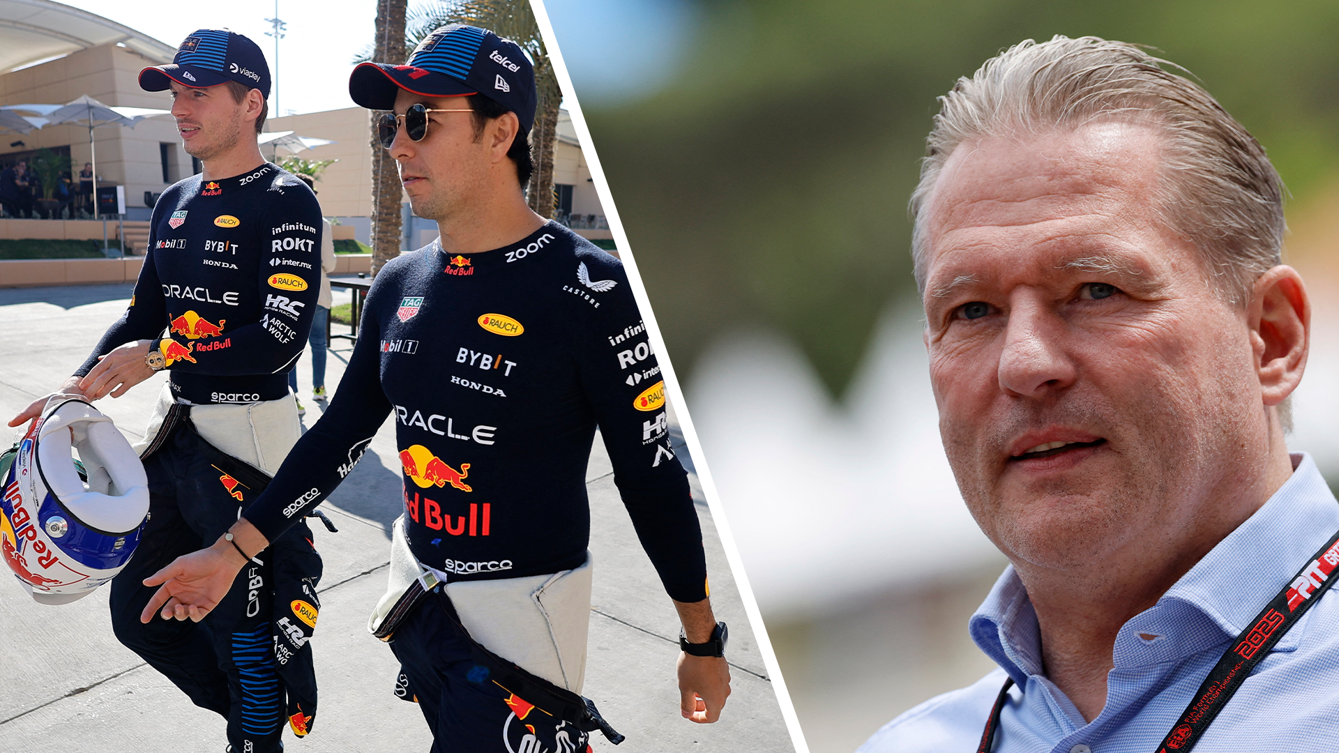 Jos Verstappen, Checo Pérez and Max Verstappen