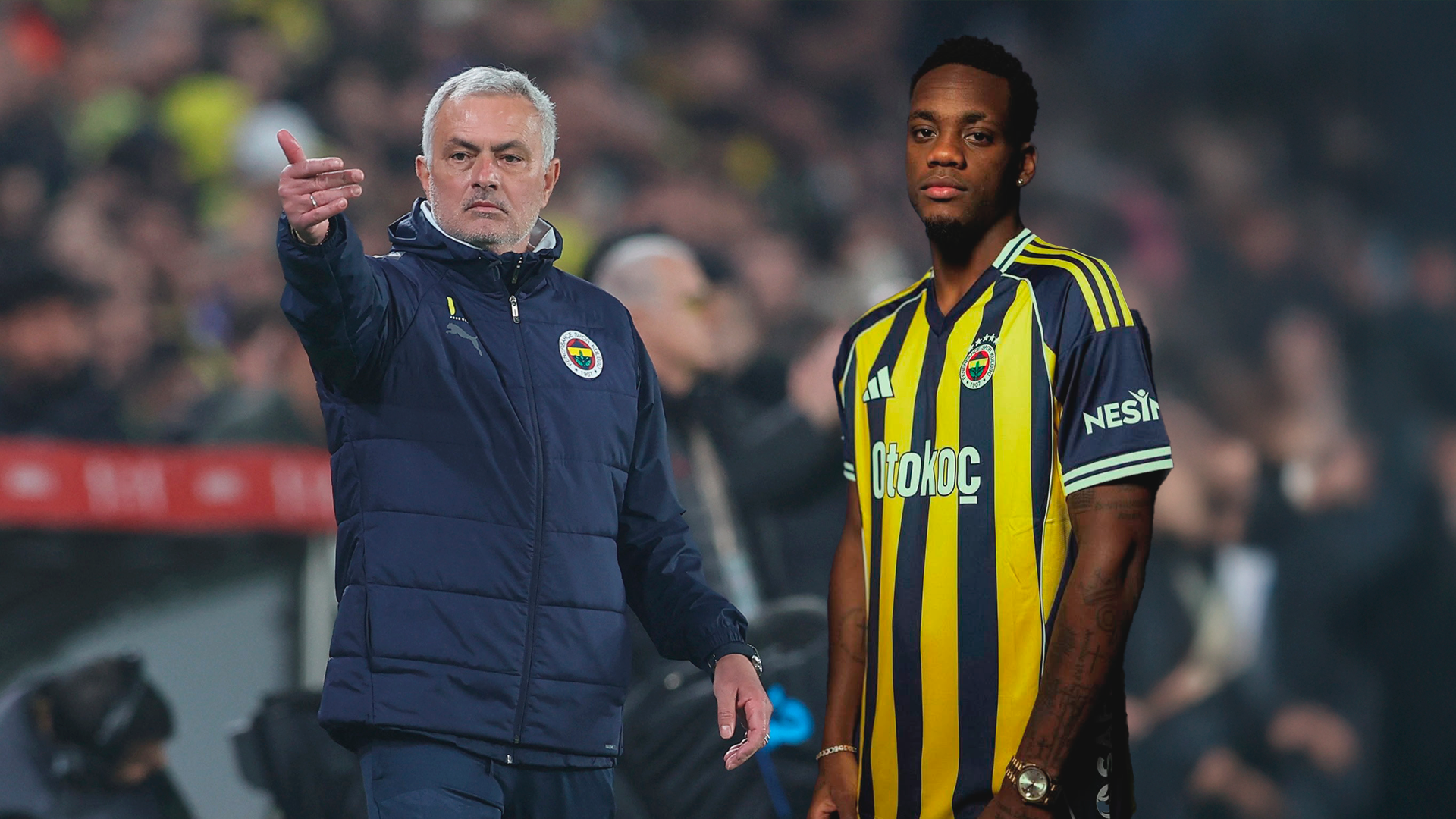 José Mourinho and Jhon Durán