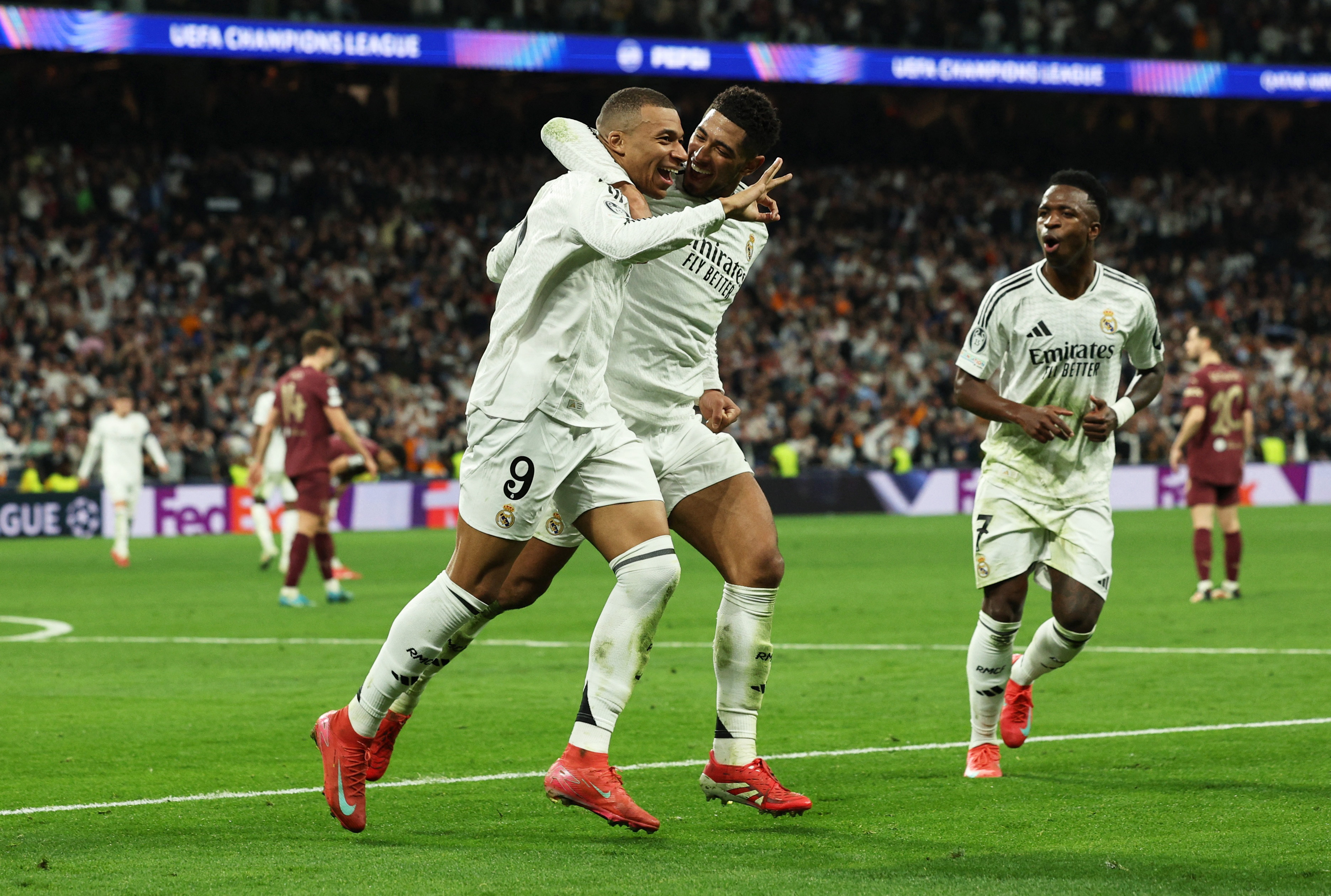 Jude Bellingham et Kylian Mbappé