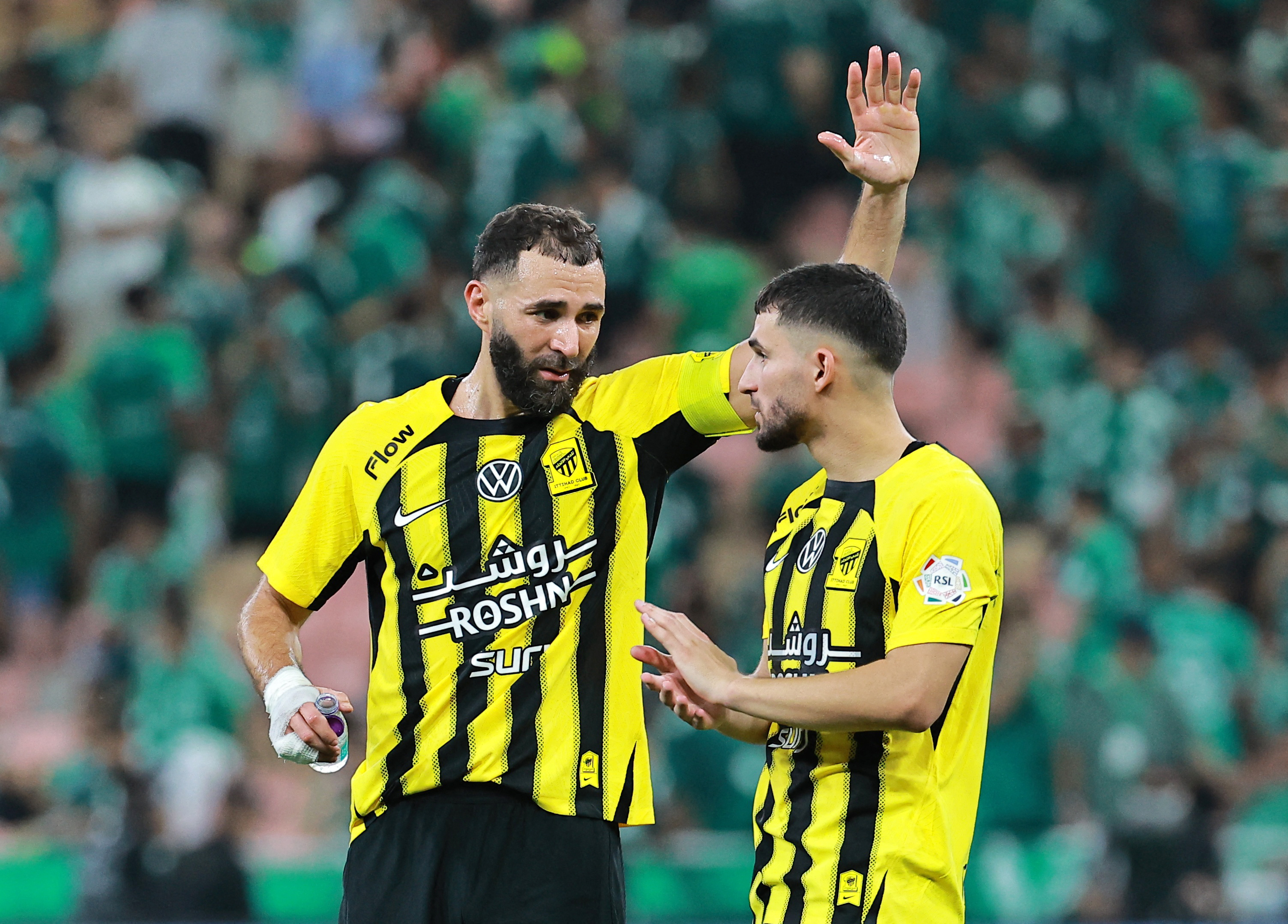 Karim Benzema et Houssem Aouar
