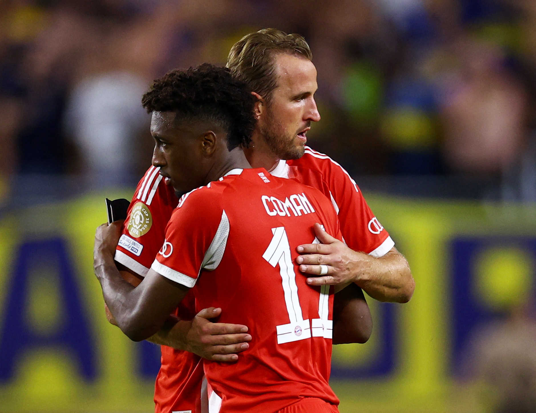 Kingsley Coman et Harry Kane