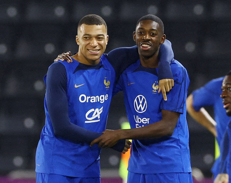 Kylian Mbappé et Ousmane Dembélé