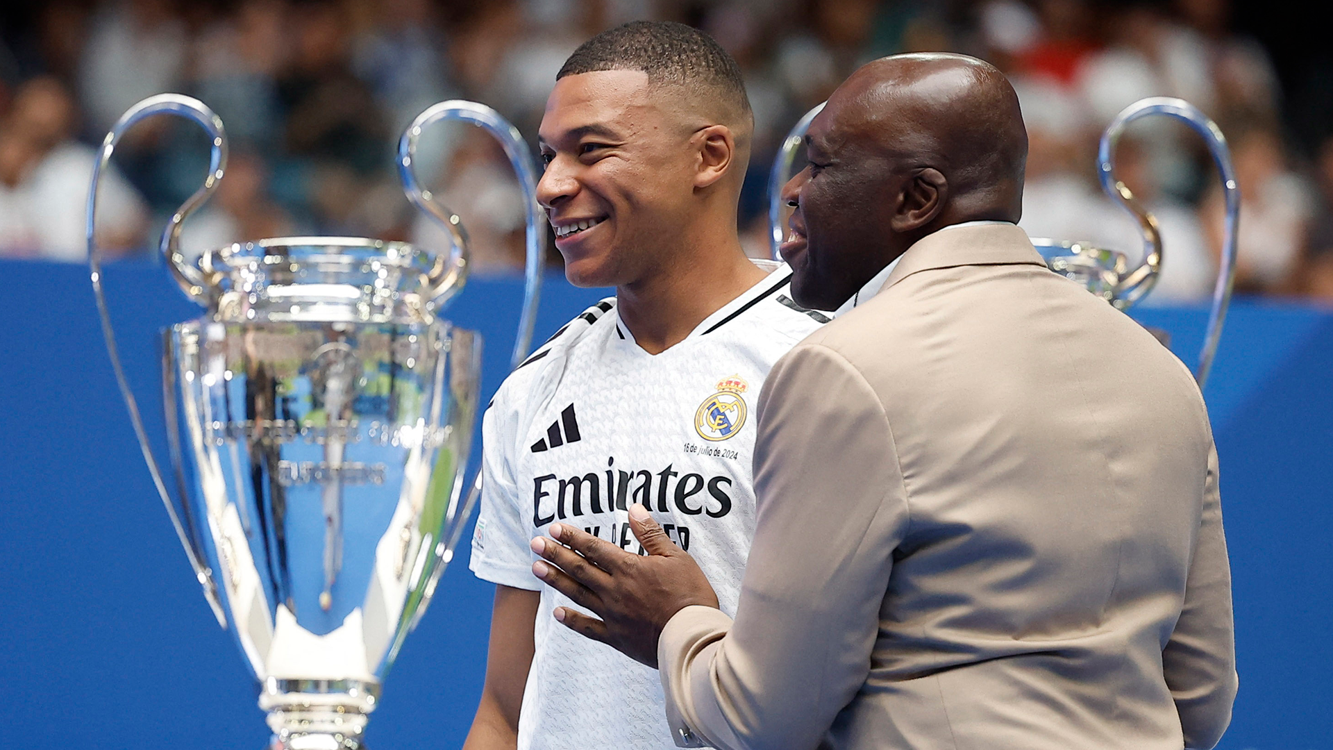 Kylian Mbappé y su padre