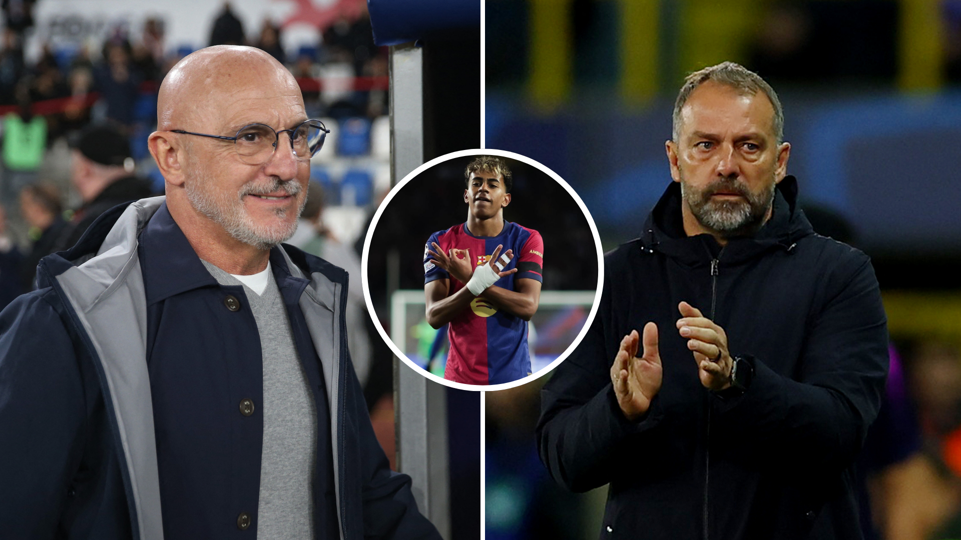 Lamine - Flick - De la Fuente