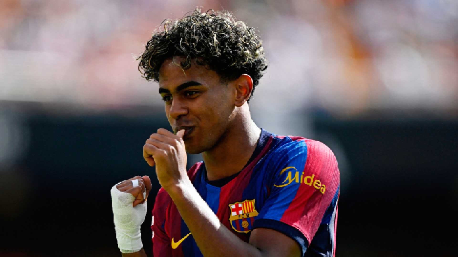 Lamine Yamal Valencia vs Barcelona