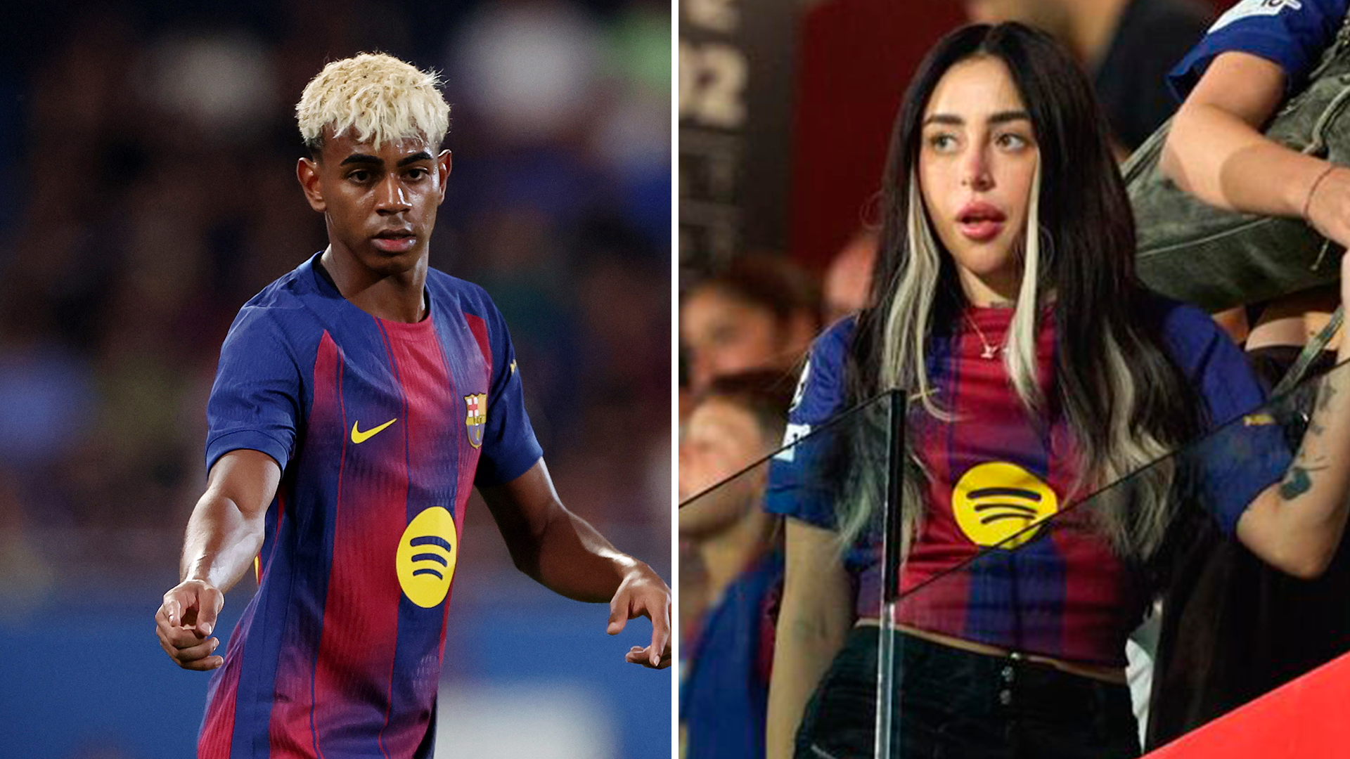 Lamine Yamal y Nicki Nicole