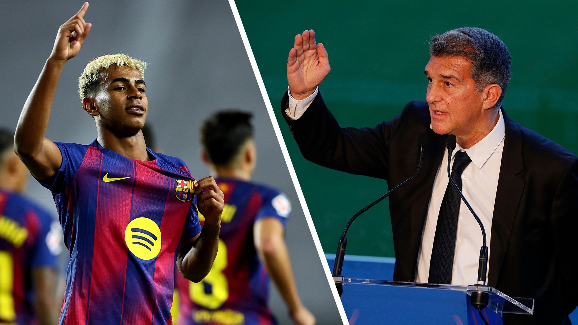 Lamine Yamal, Joan Laporta