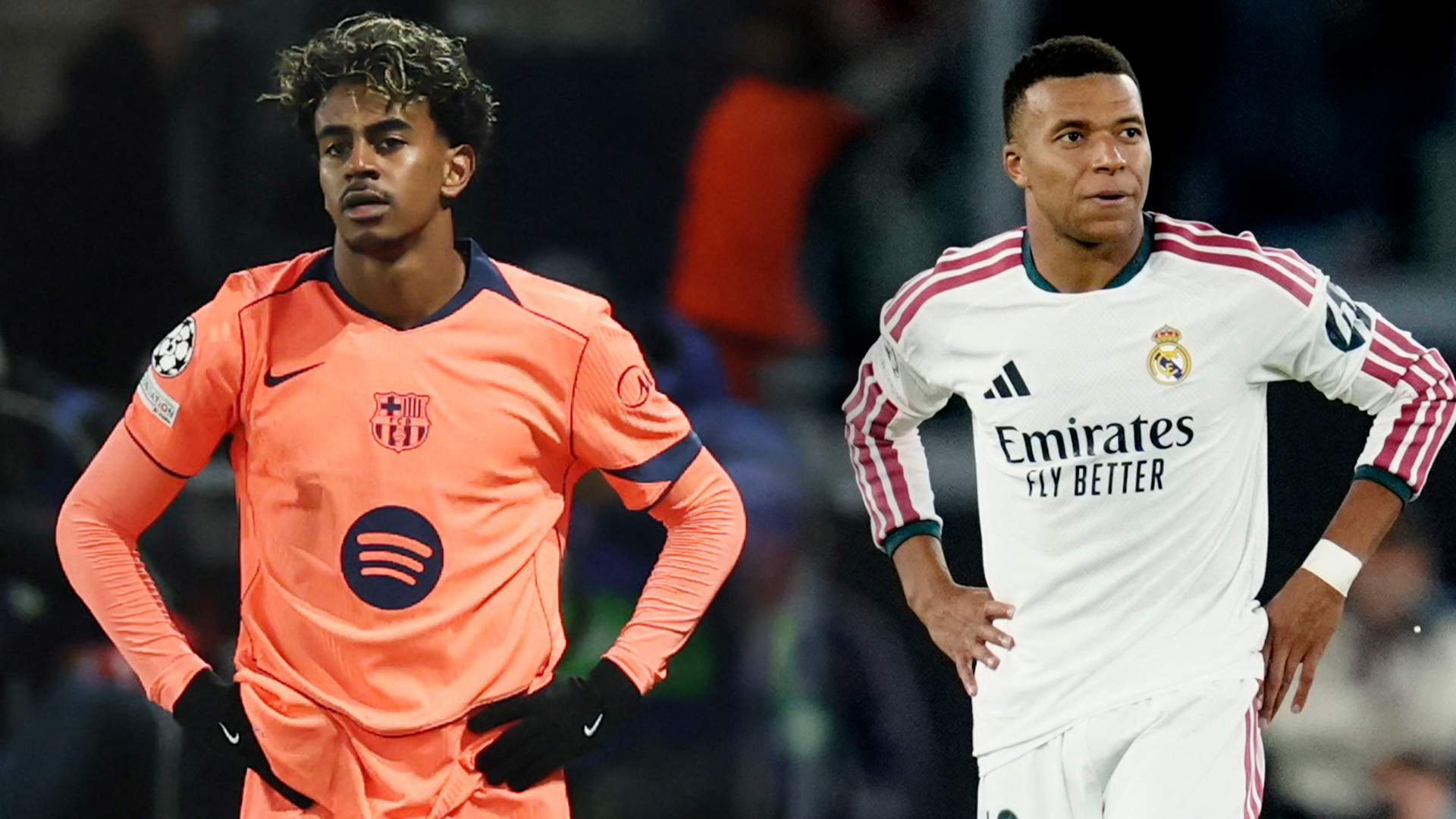 Lamine Yamal, Kylian Mbappé
