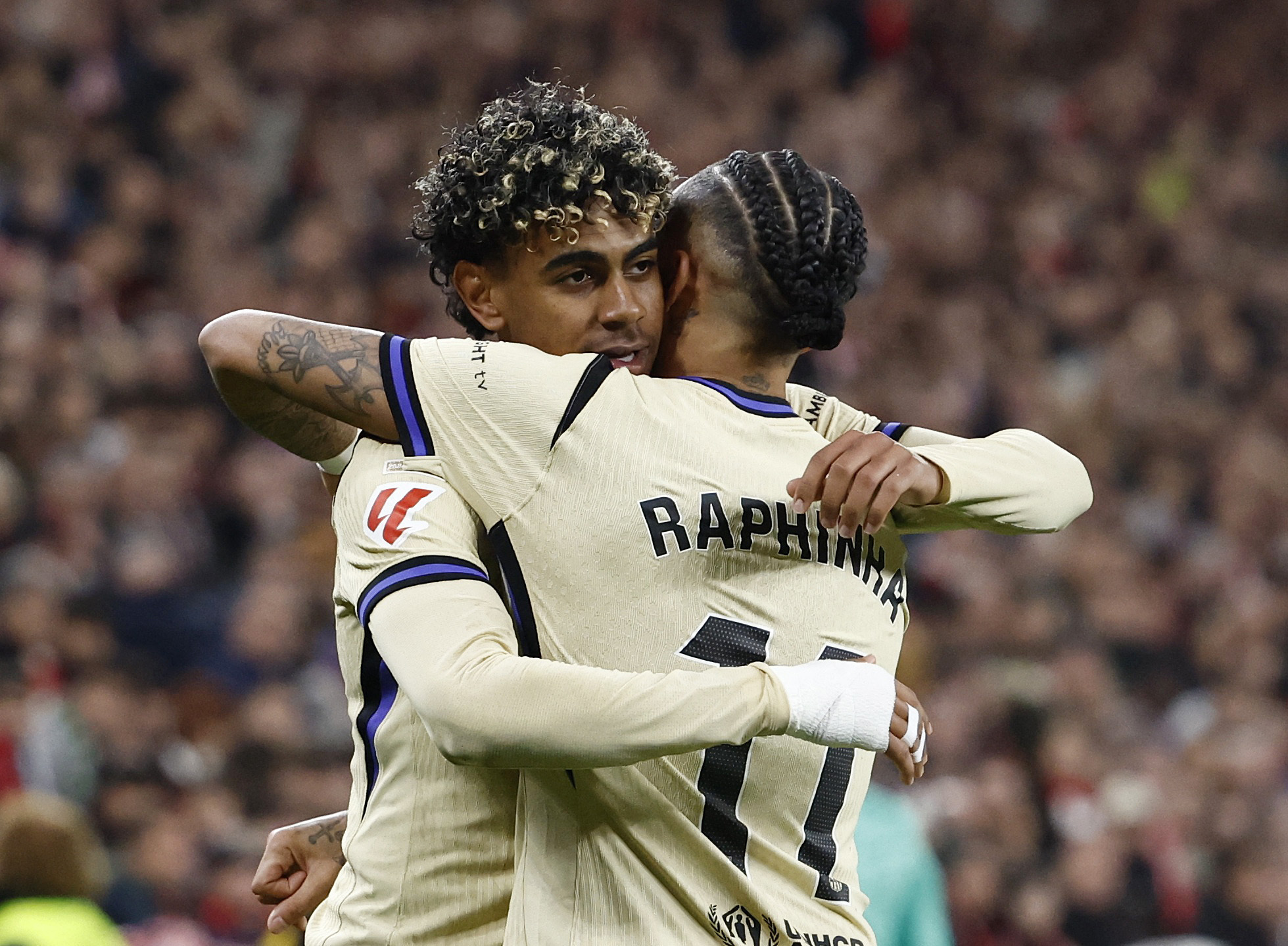 Lamine Yamal, Raphinha