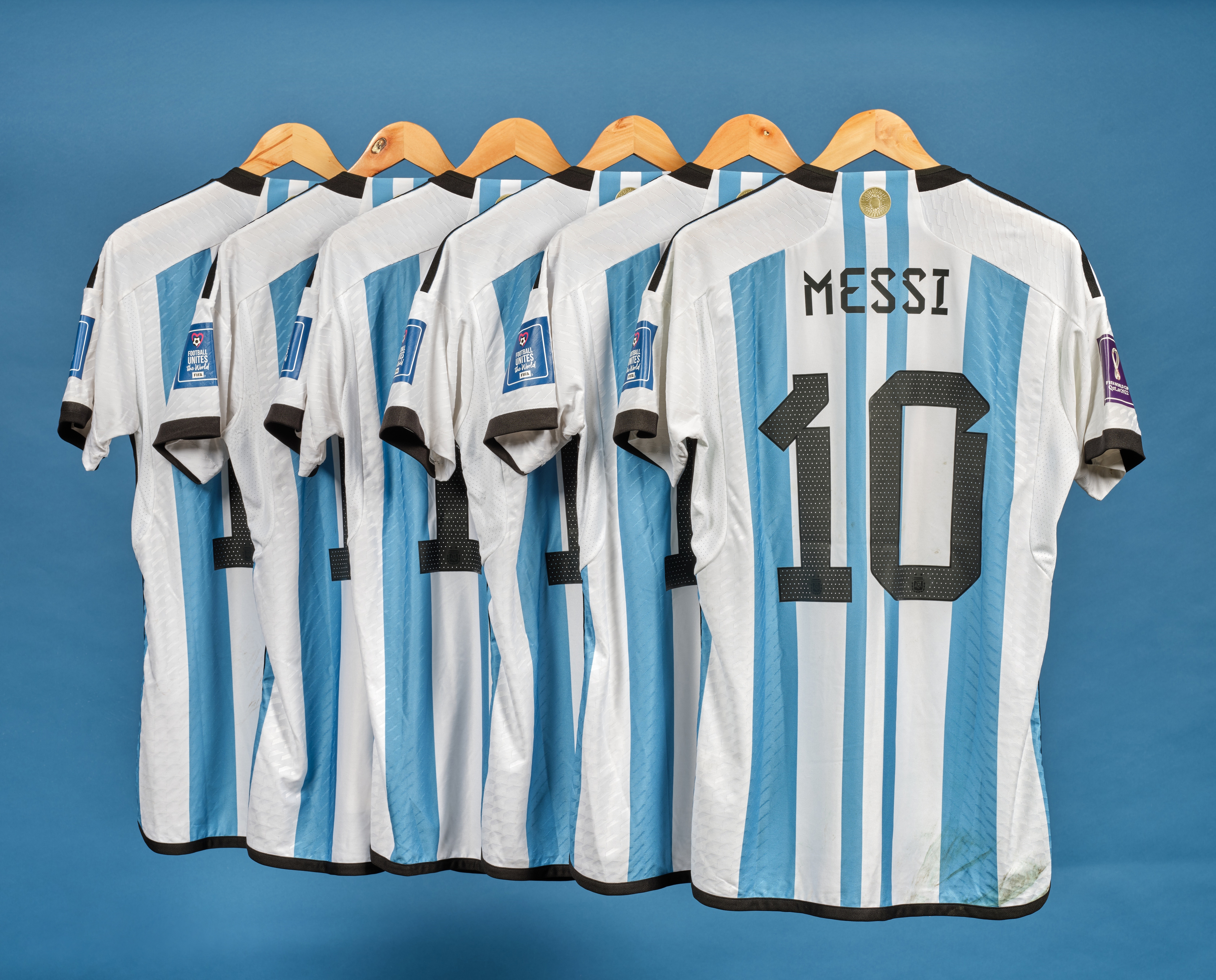 Las camisetas que Messi lució en Qatar 2022