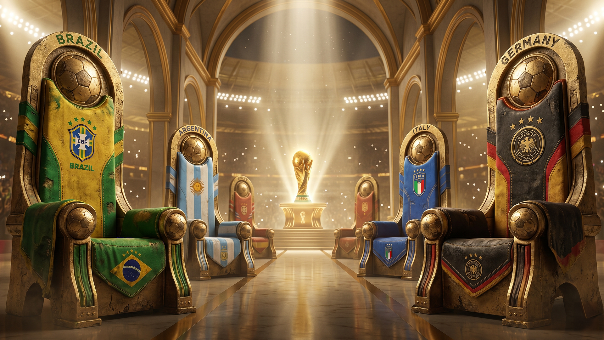 Las selecciones con más finales en Mundiales