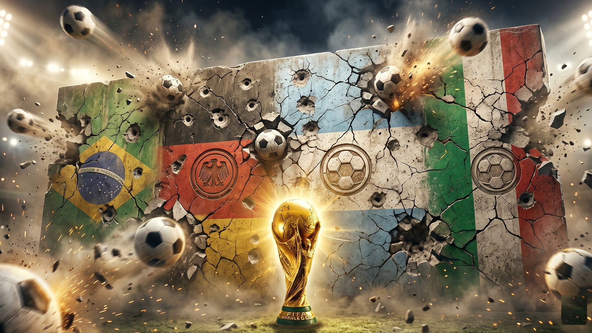 Las selecciones con más goles en Mundiales