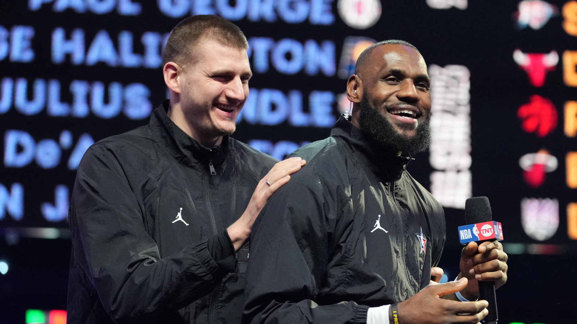 LeBron James and Nikola Jokic