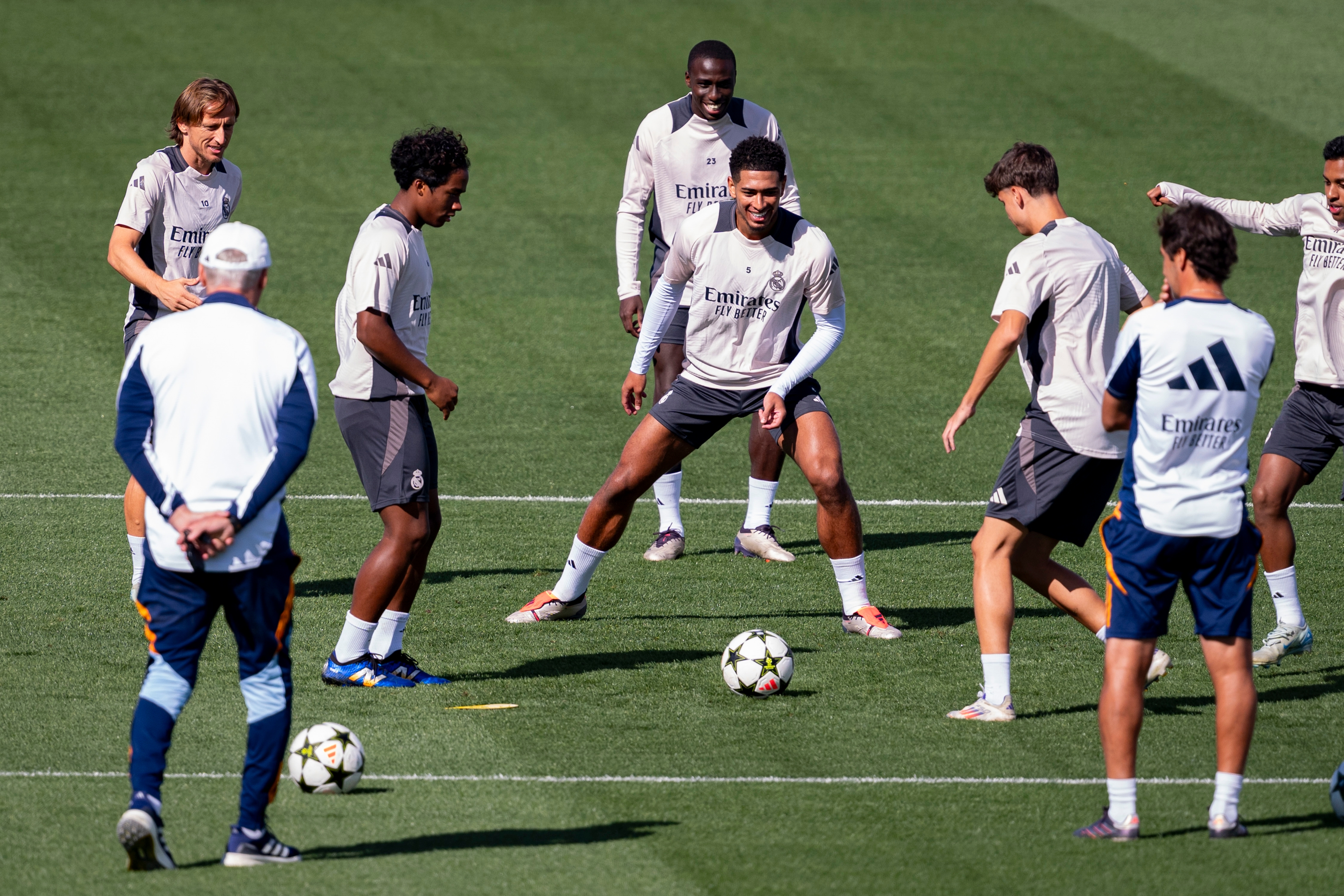 Les Madrilènes à l'entrainement