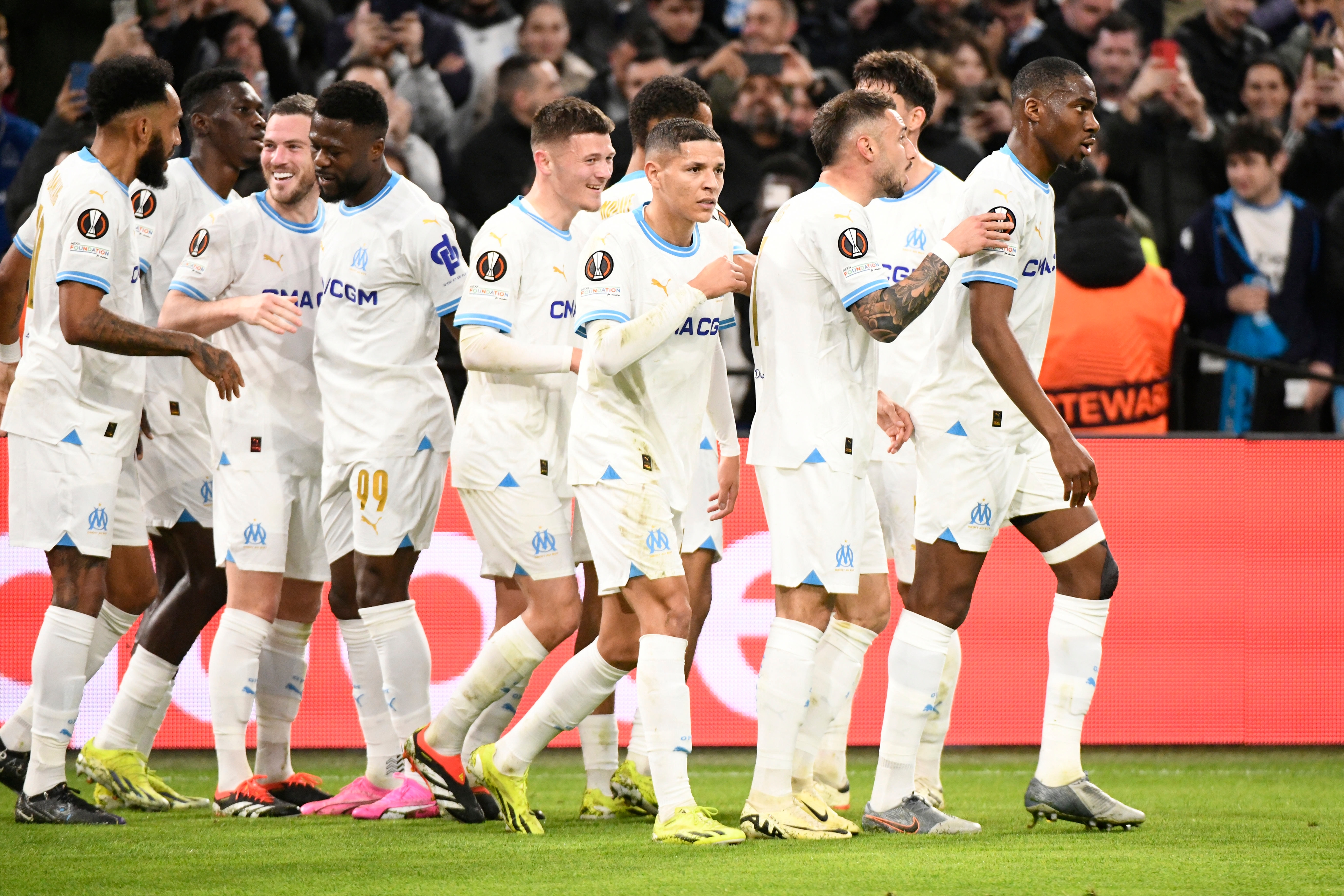 Les joueurs de l'OM