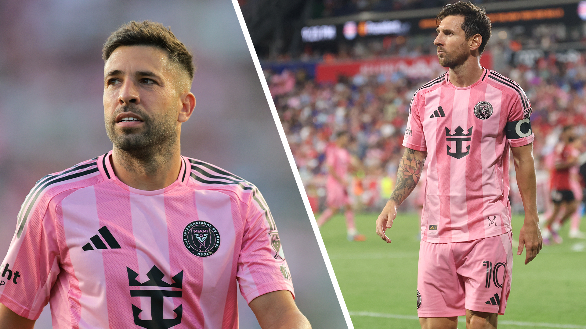 Lionel Messi and Jordi Alba