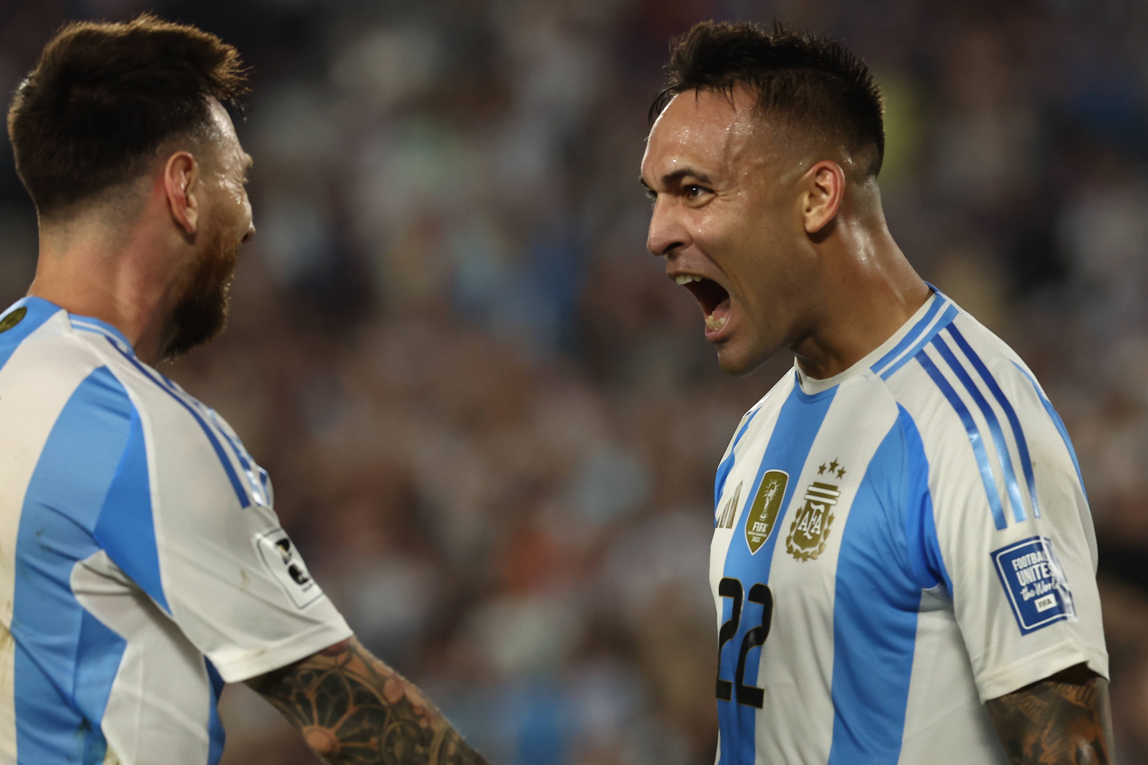 Lionel Messi et Lautaro Martinez