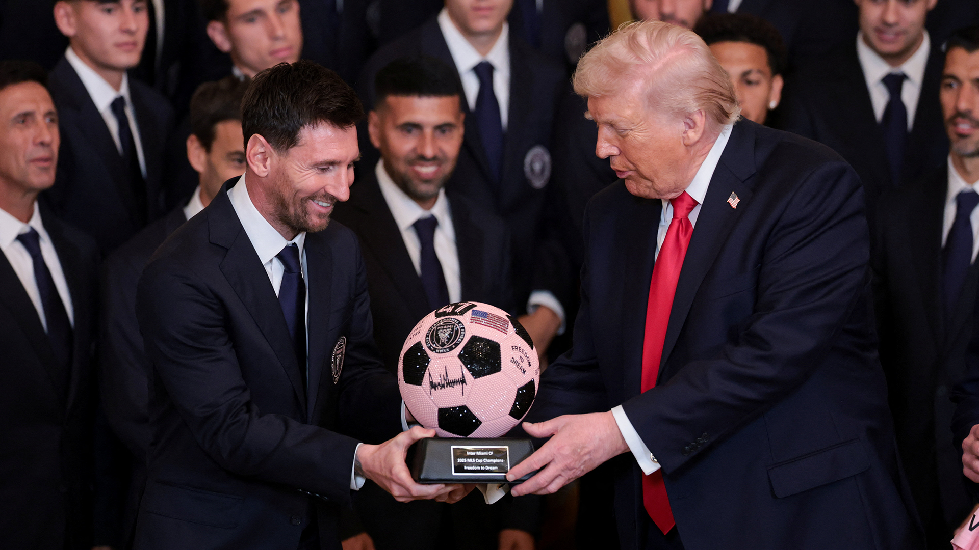 Lionel Messi y Donald Trump