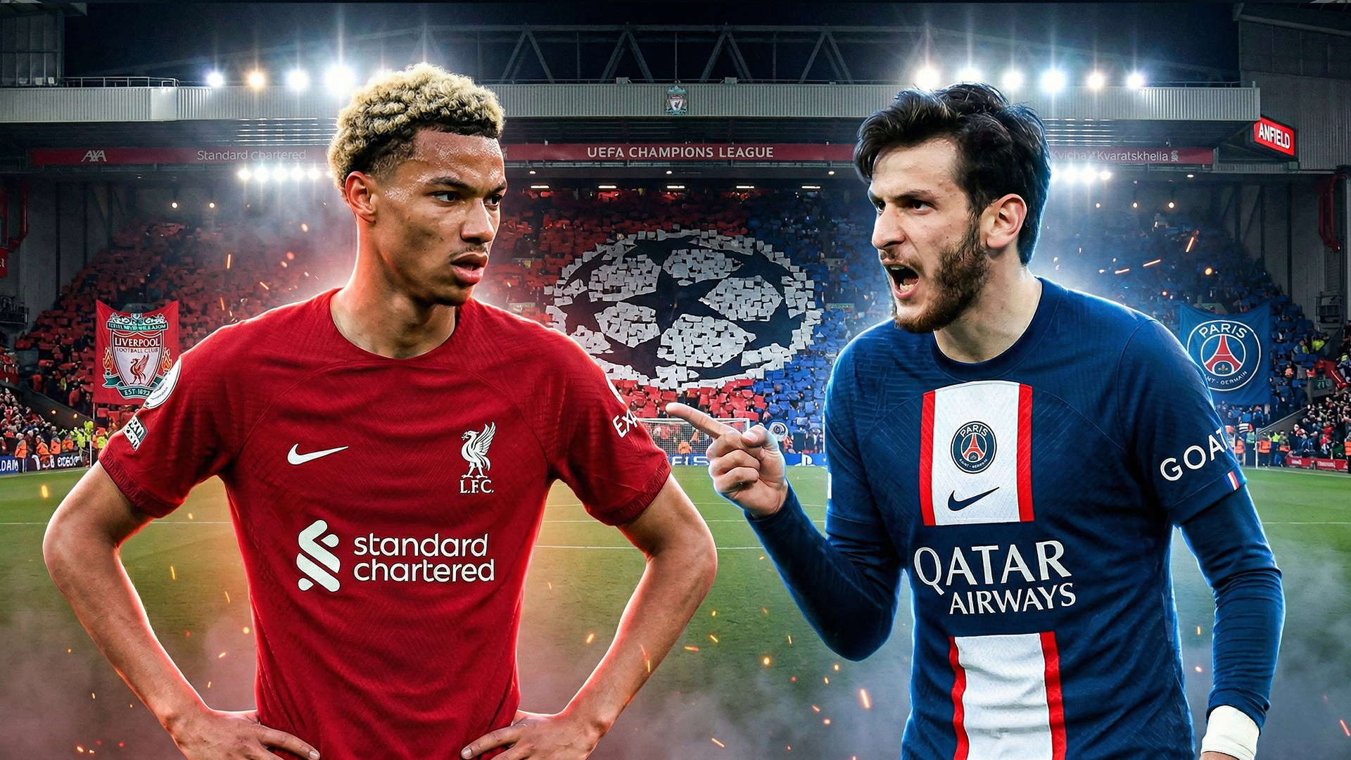 Liverpool vs Paris Saint-Germain