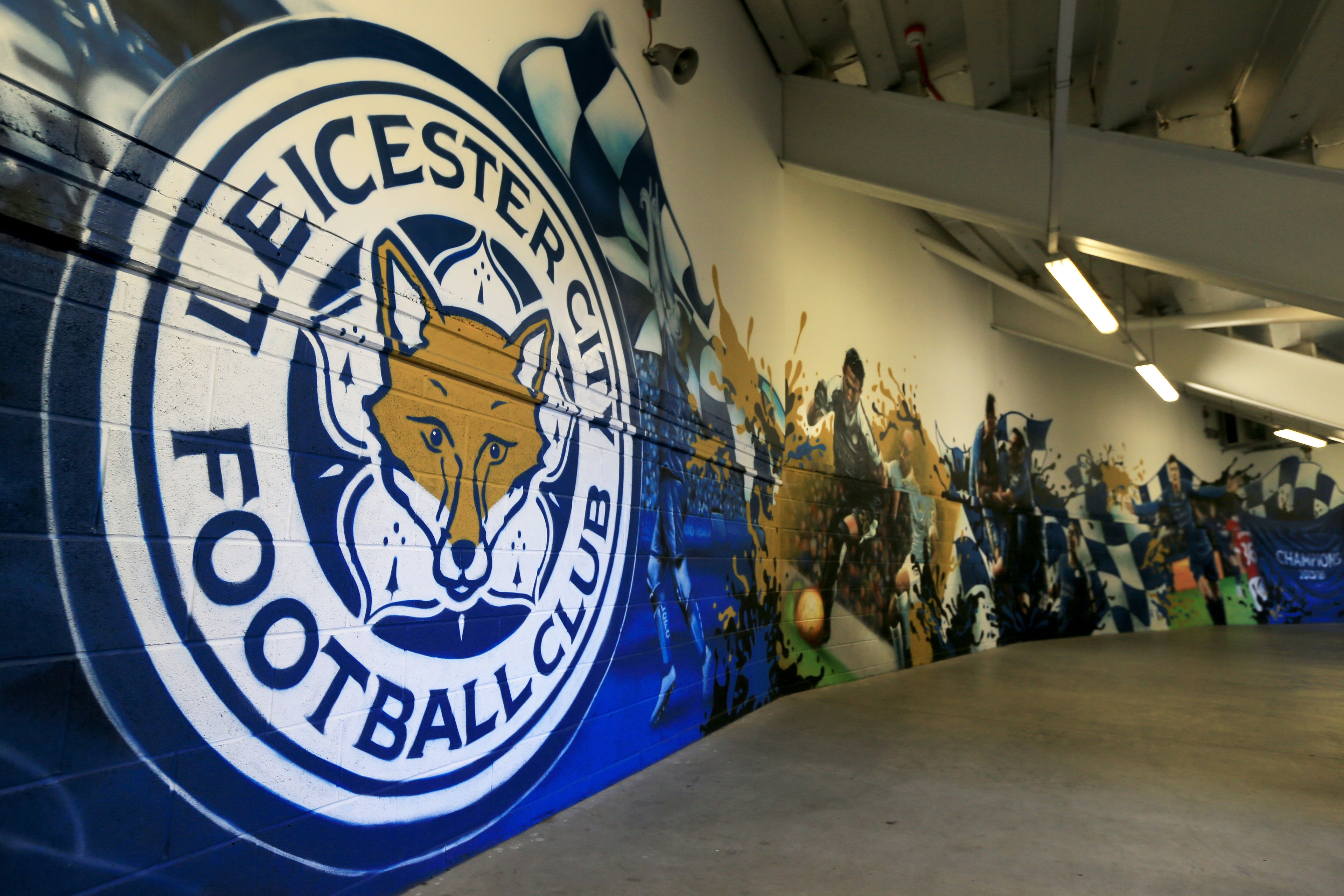 Logo peint de Leicester