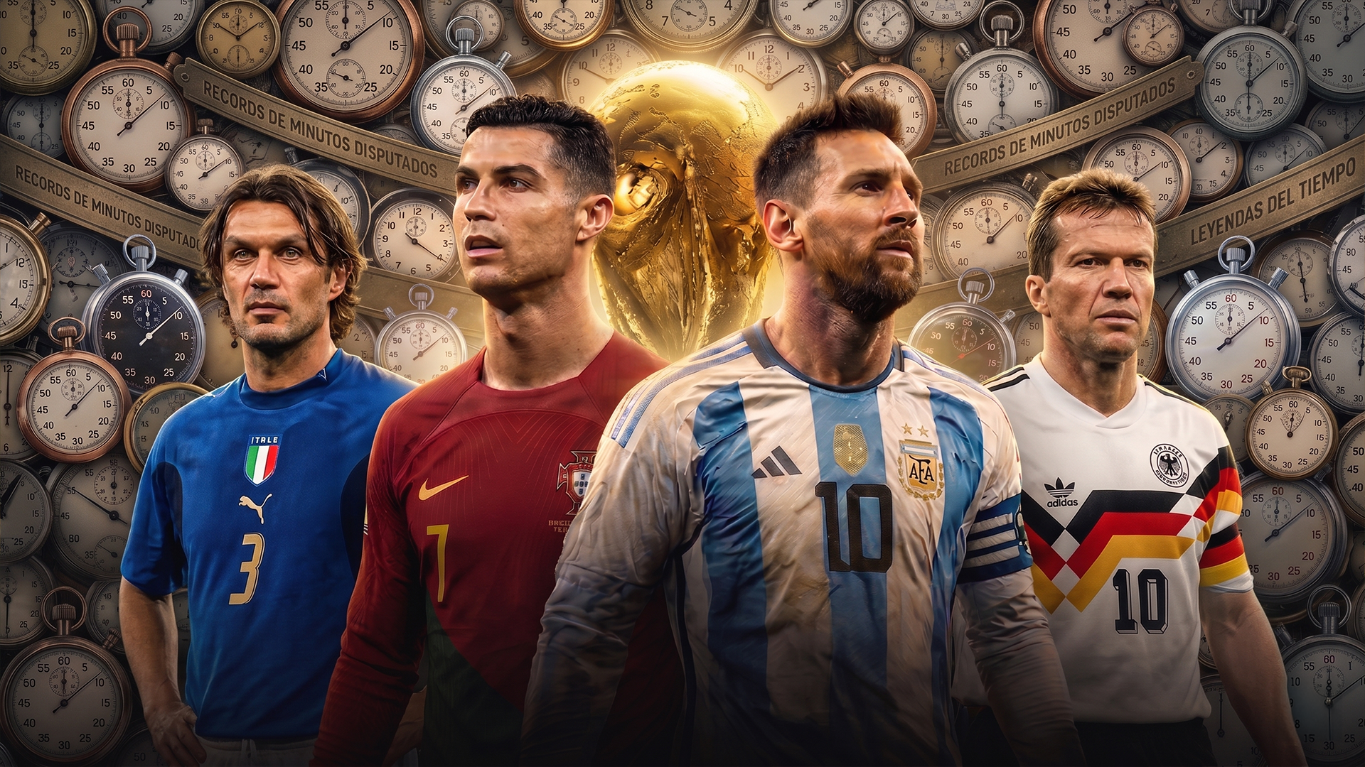 Los jugadores con más minutos en Mundiales