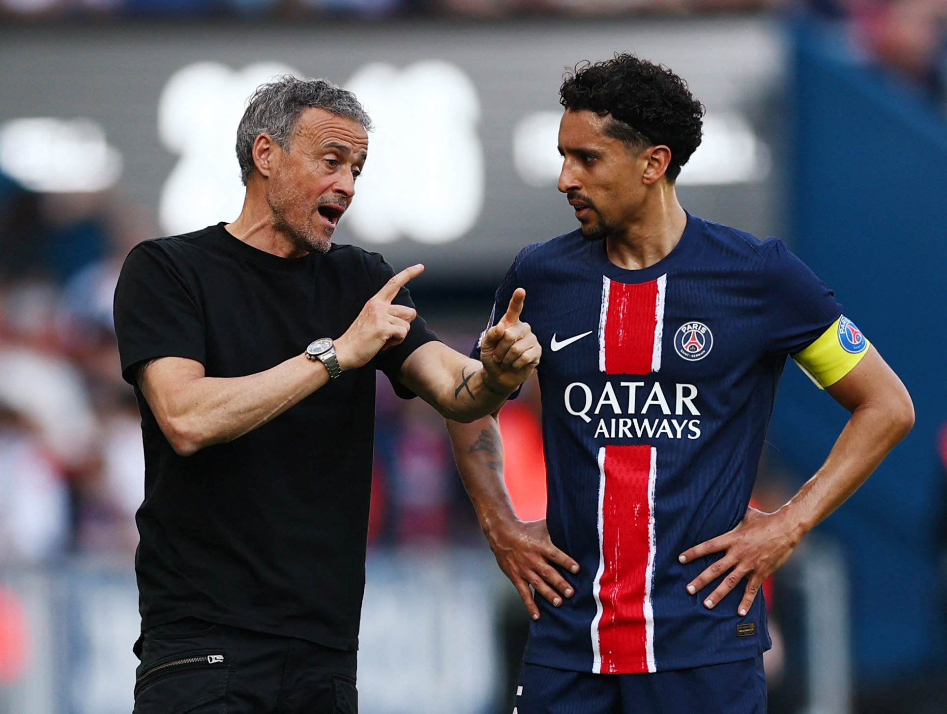 Luis Enrique et Marquinhos