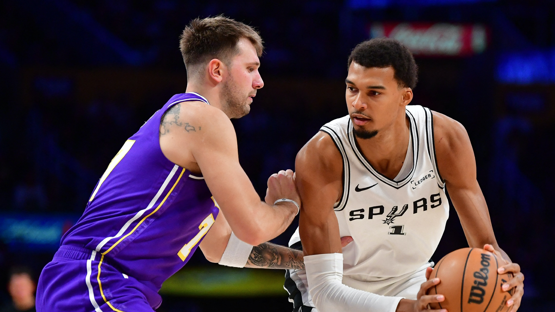 Luka Doncic and Victor Wembanyama