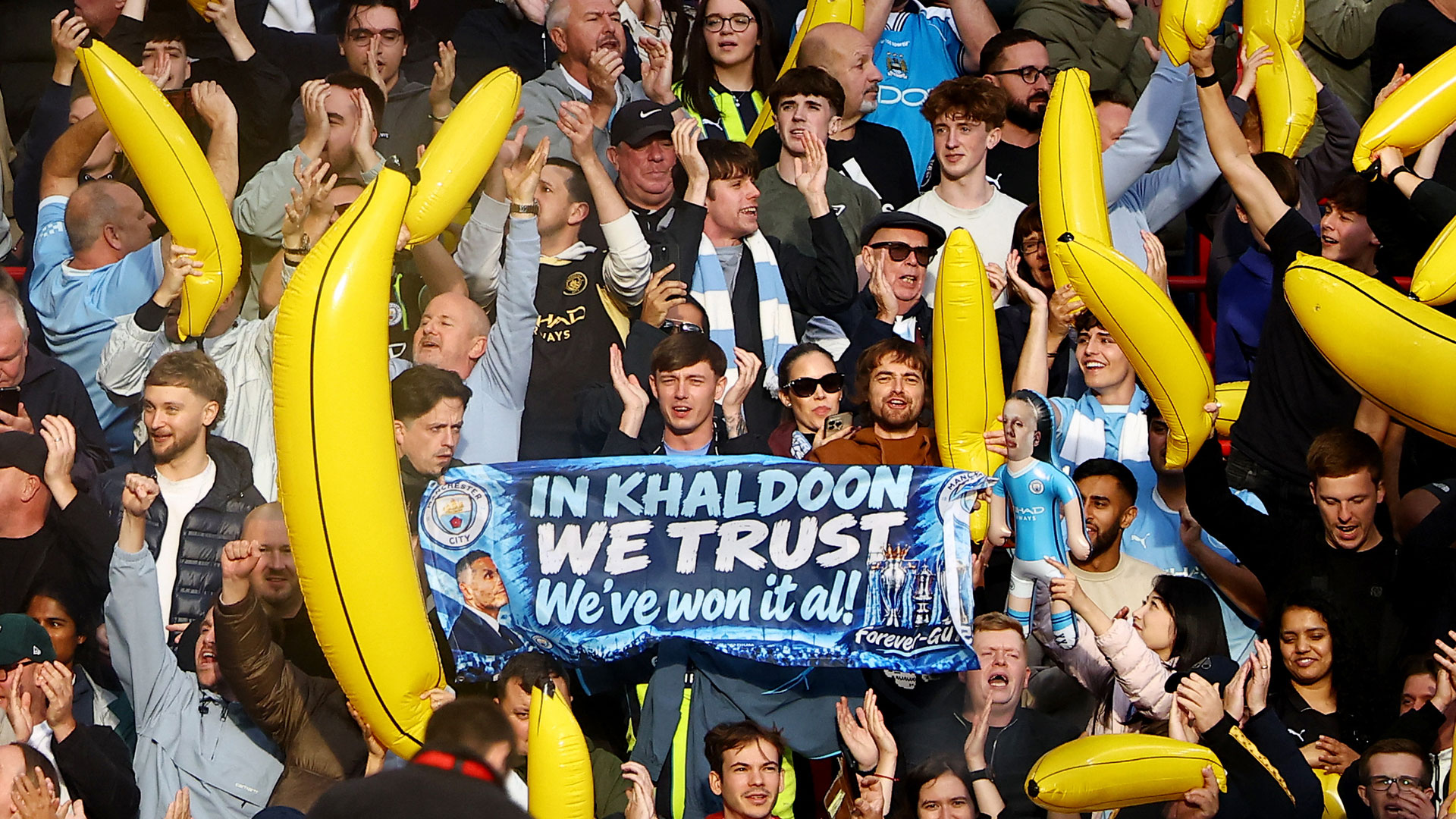 Manchester City bananas
