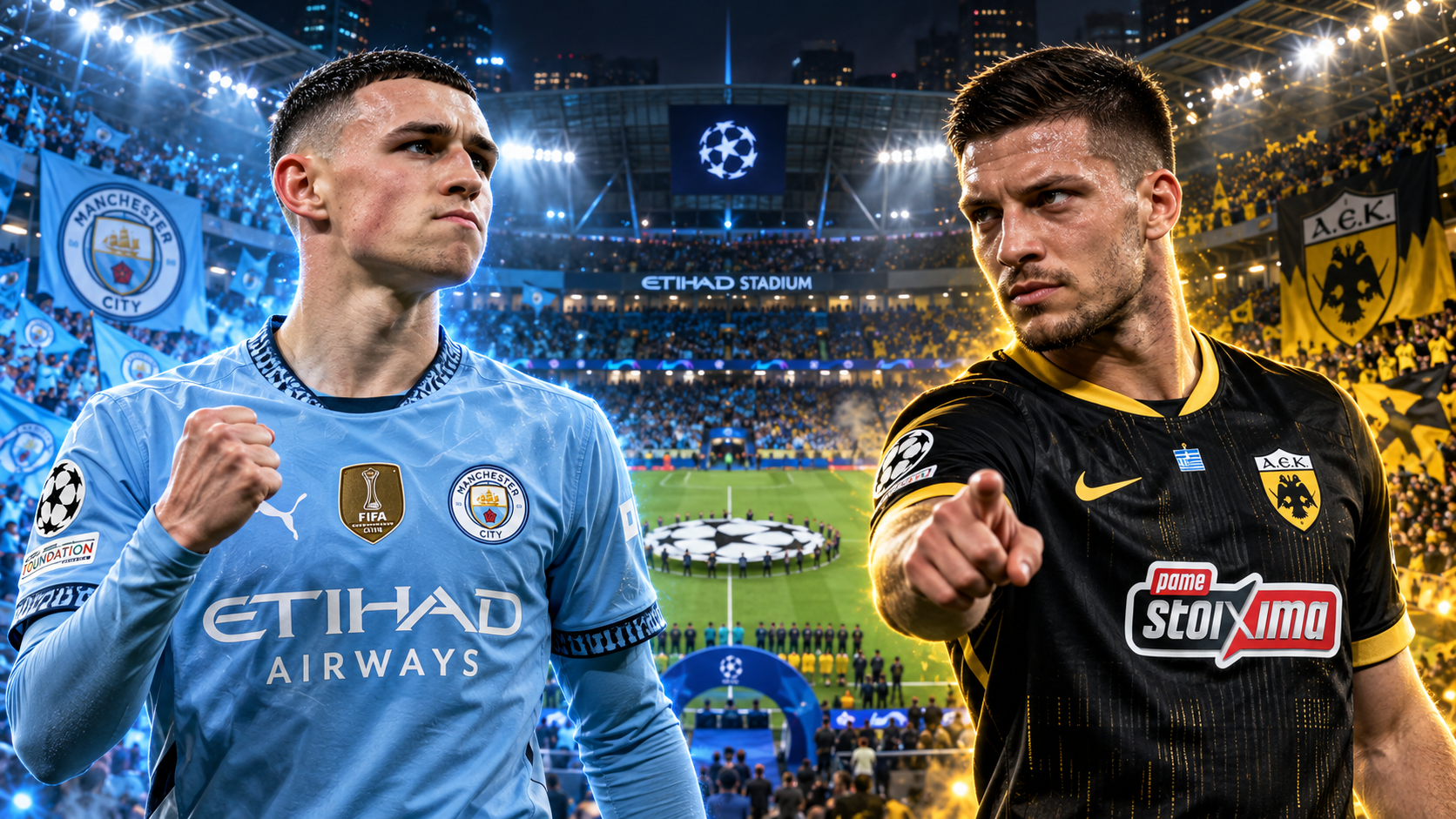 Manchester City vs AEK Athens