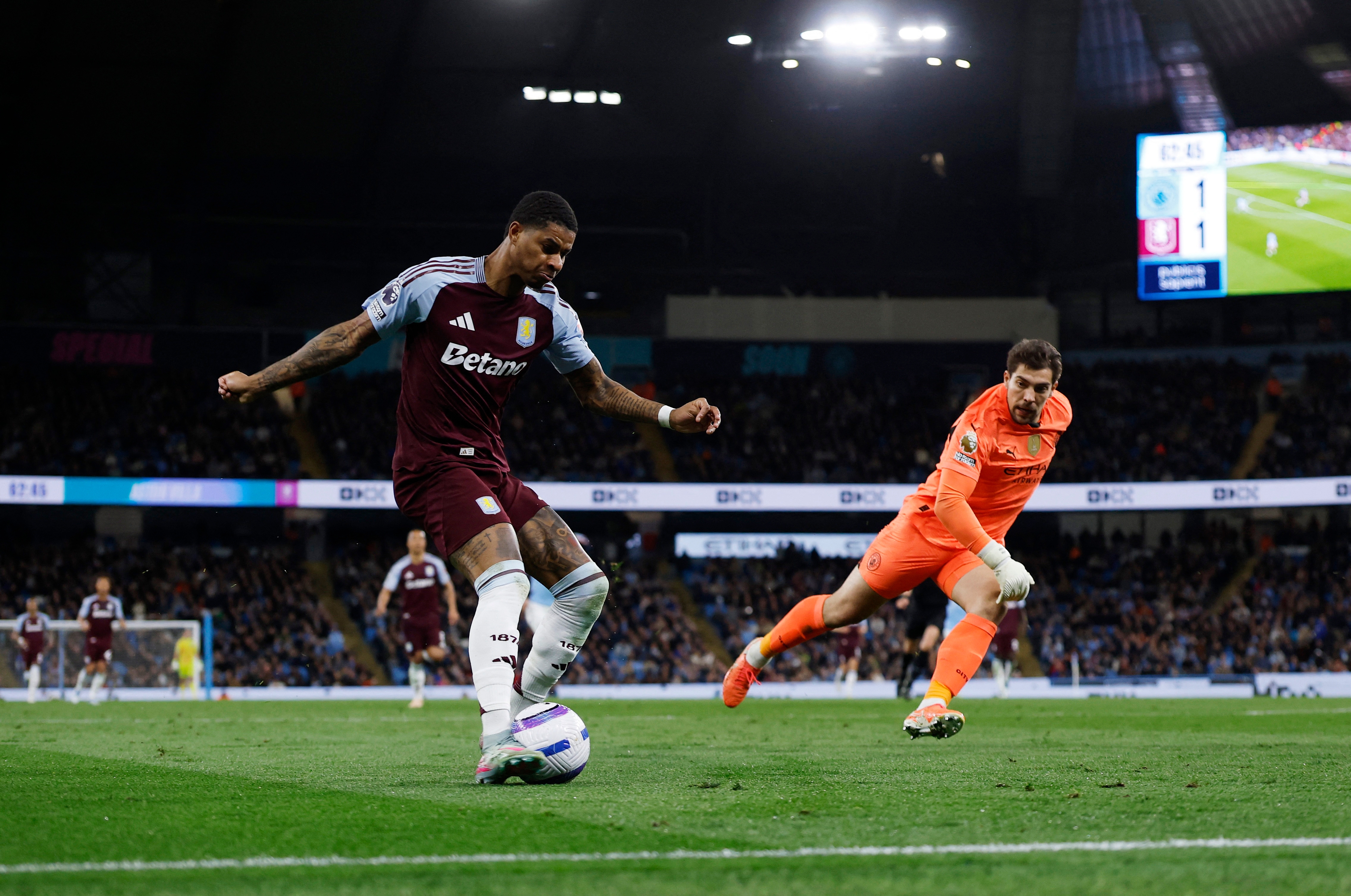 Marcus Rashford but Aston Villa