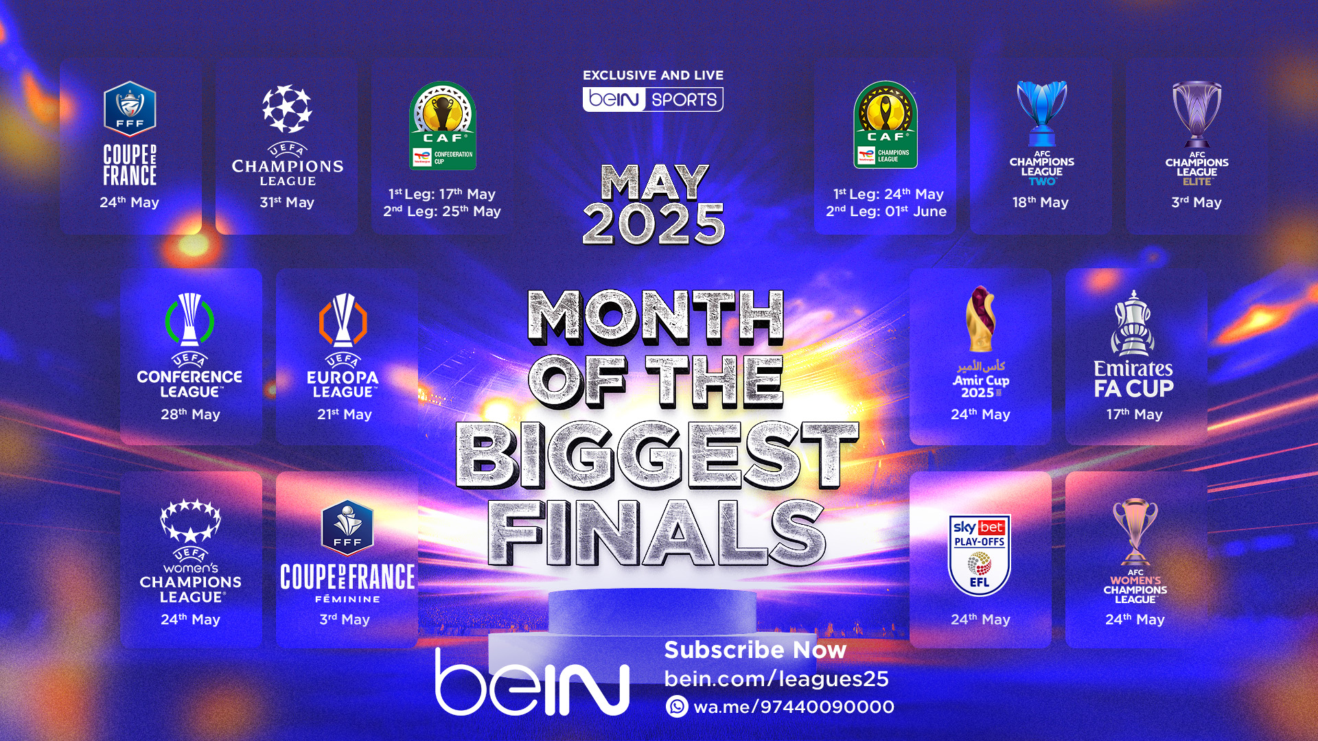 May: Month of the Big Finals