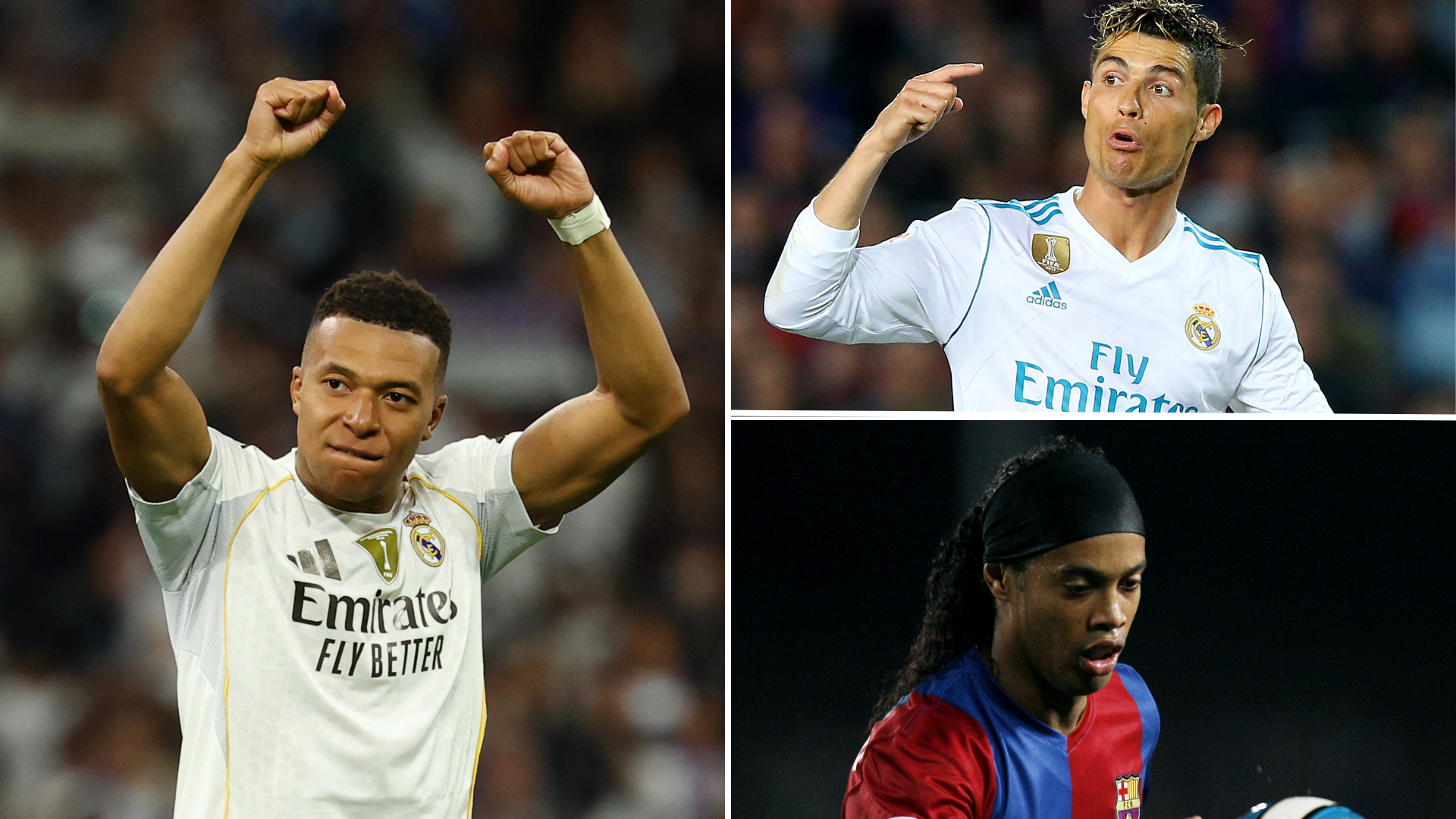 Mbappé, Cristiano y Ronaldinho