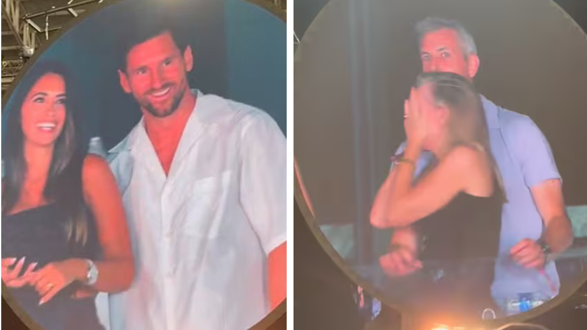 Messi Kiss Cam Cold Play