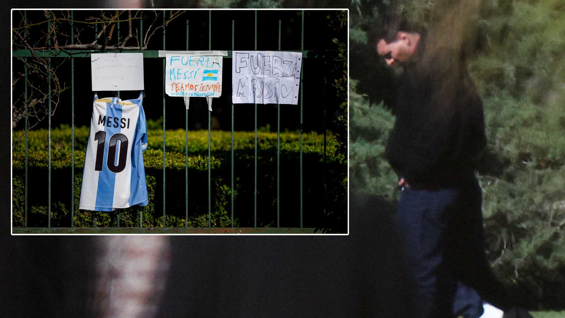 Messi y las muestras de apoyo de los fans