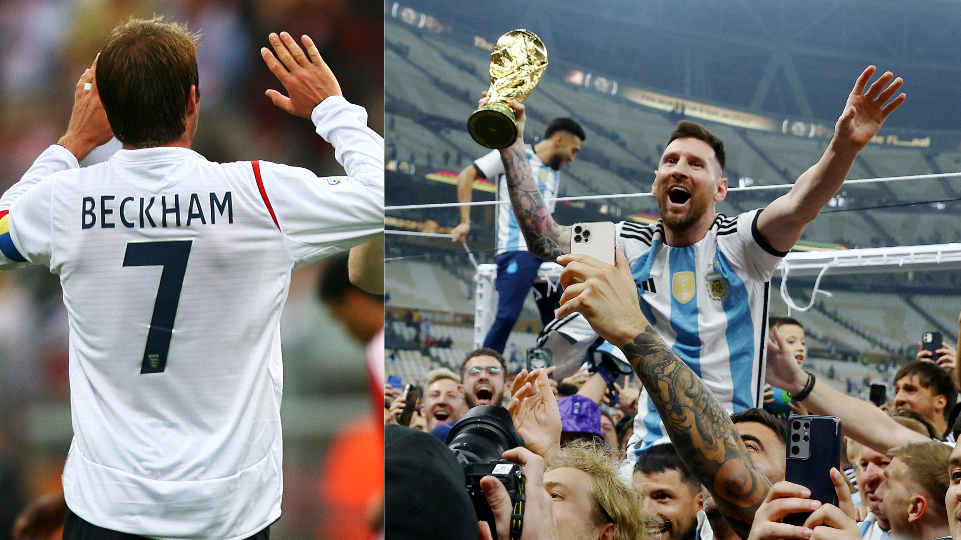 Messi, Beckham