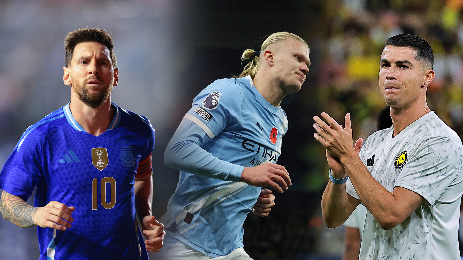 Messi, Haaland, Ronaldo