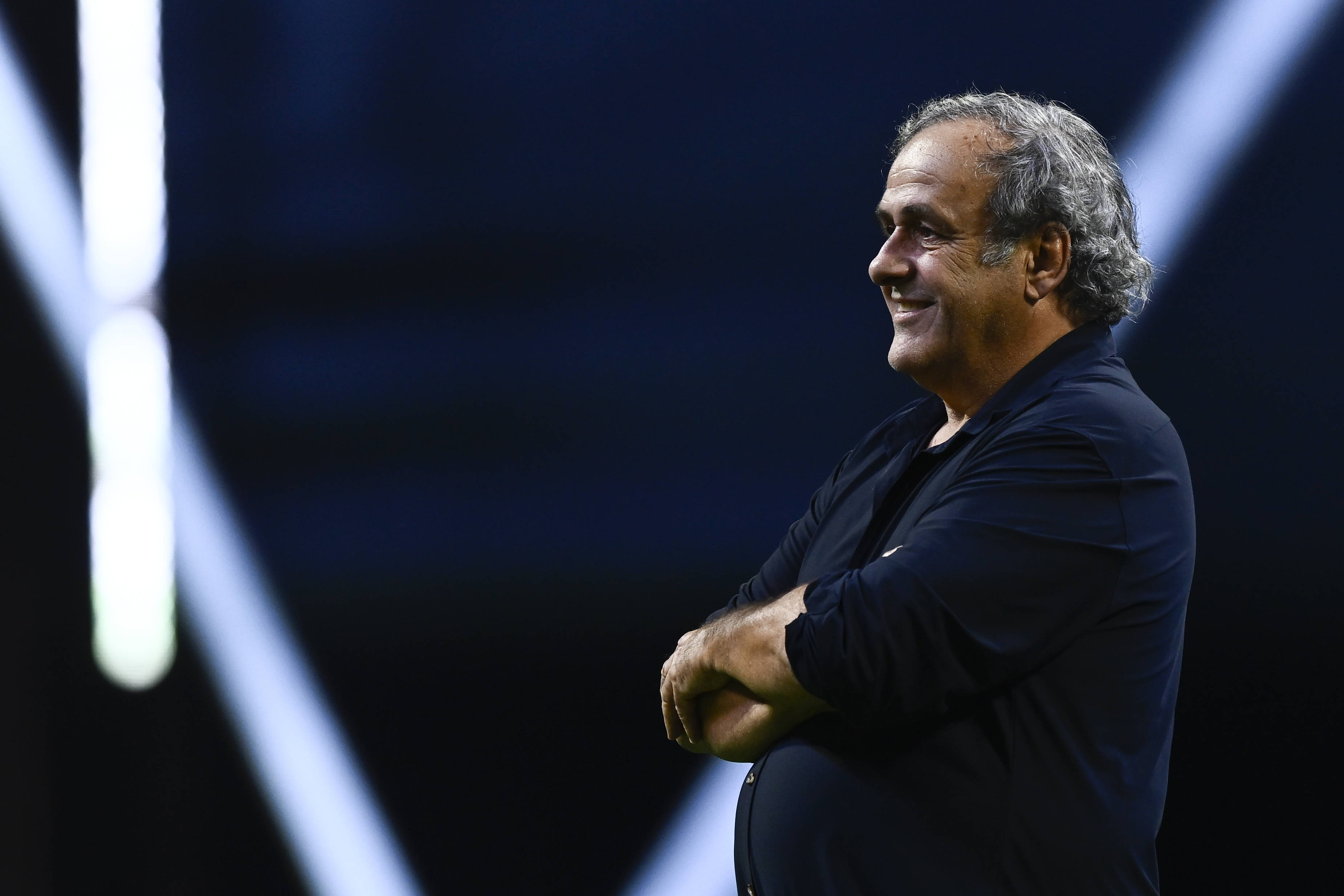 Michel Platini souriant