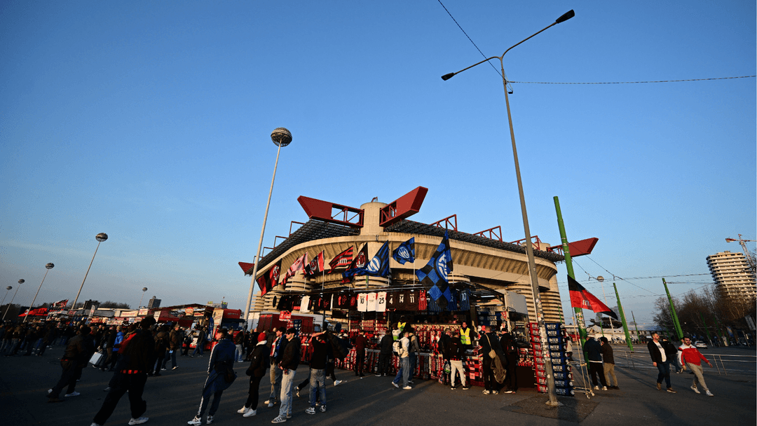 Milan vs Inter 경기 이미지