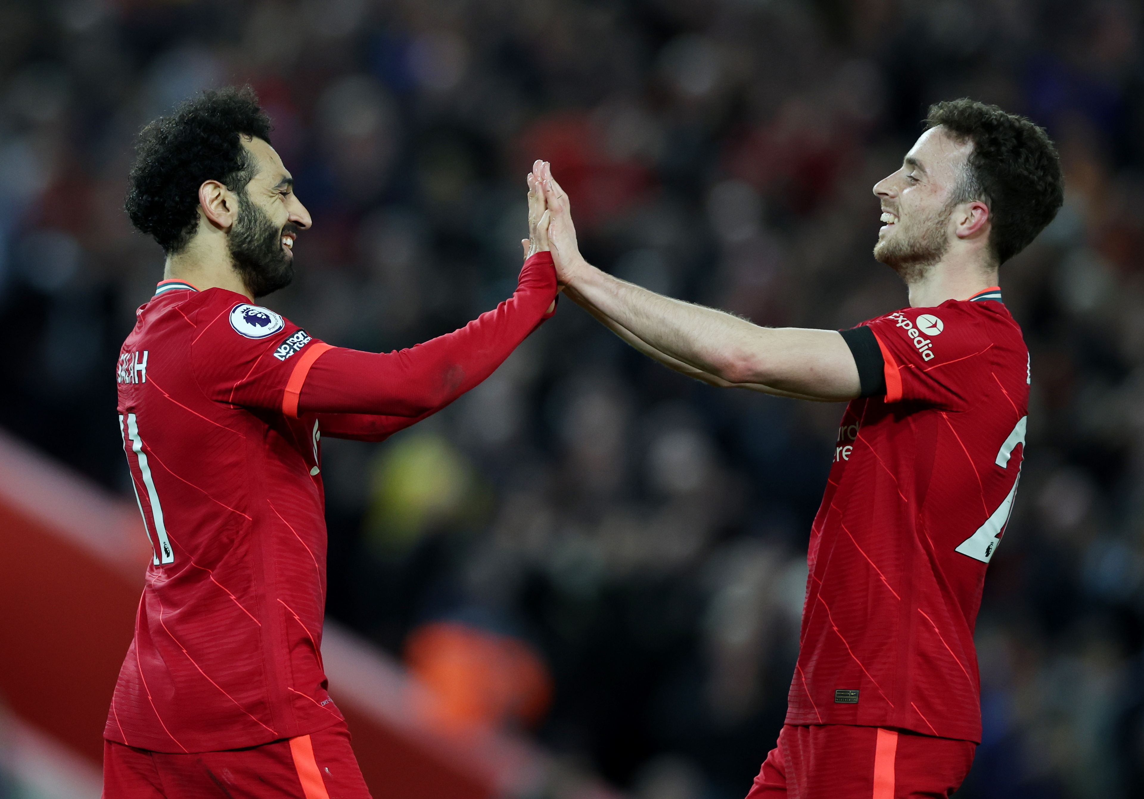 Mohamed Salah et Diogo Jota